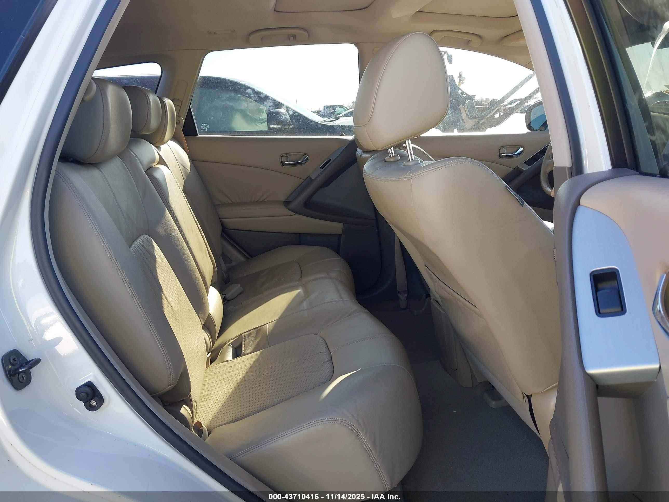 2010 Nissan Murano Sl Белый vin: JN8AZ1MW5AW137260