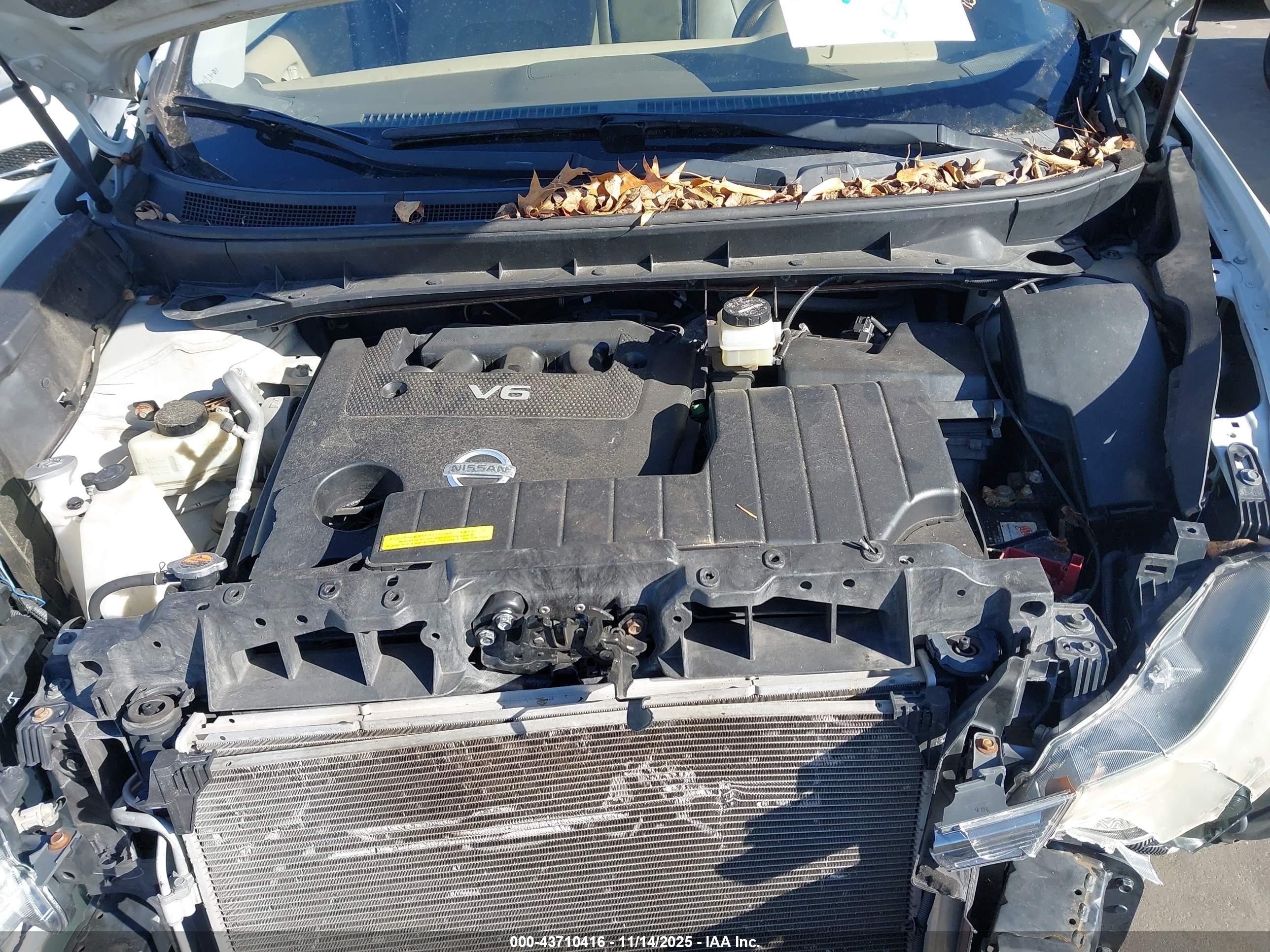 2010 Nissan Murano Sl Белый vin: JN8AZ1MW5AW137260