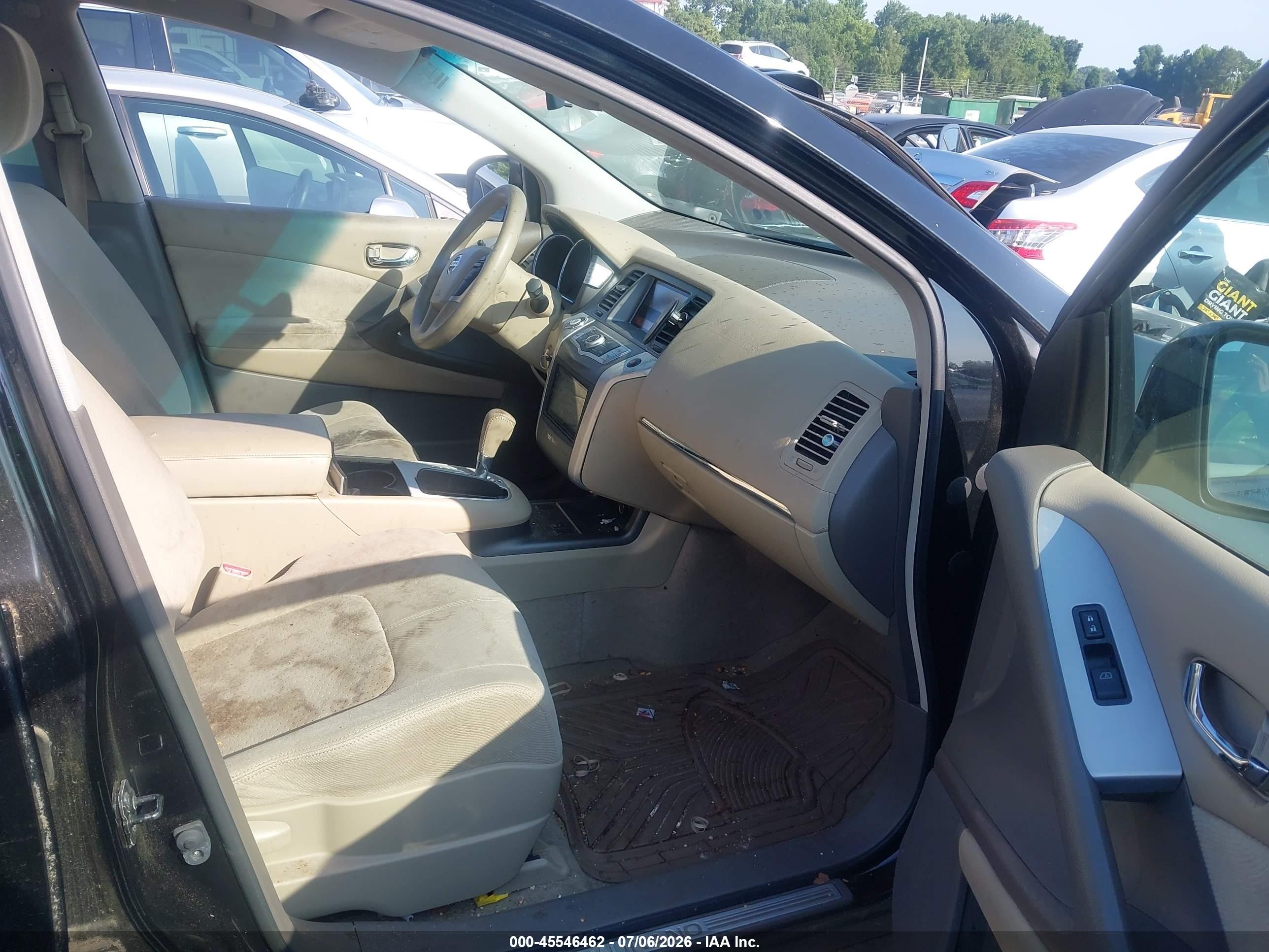 2011 Nissan Murano S Black vin: JN8AZ1MW5BW163679