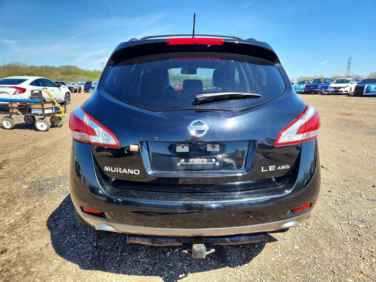 2012 Nissan Murano S Black vin: JN8AZ1MW5CW201509