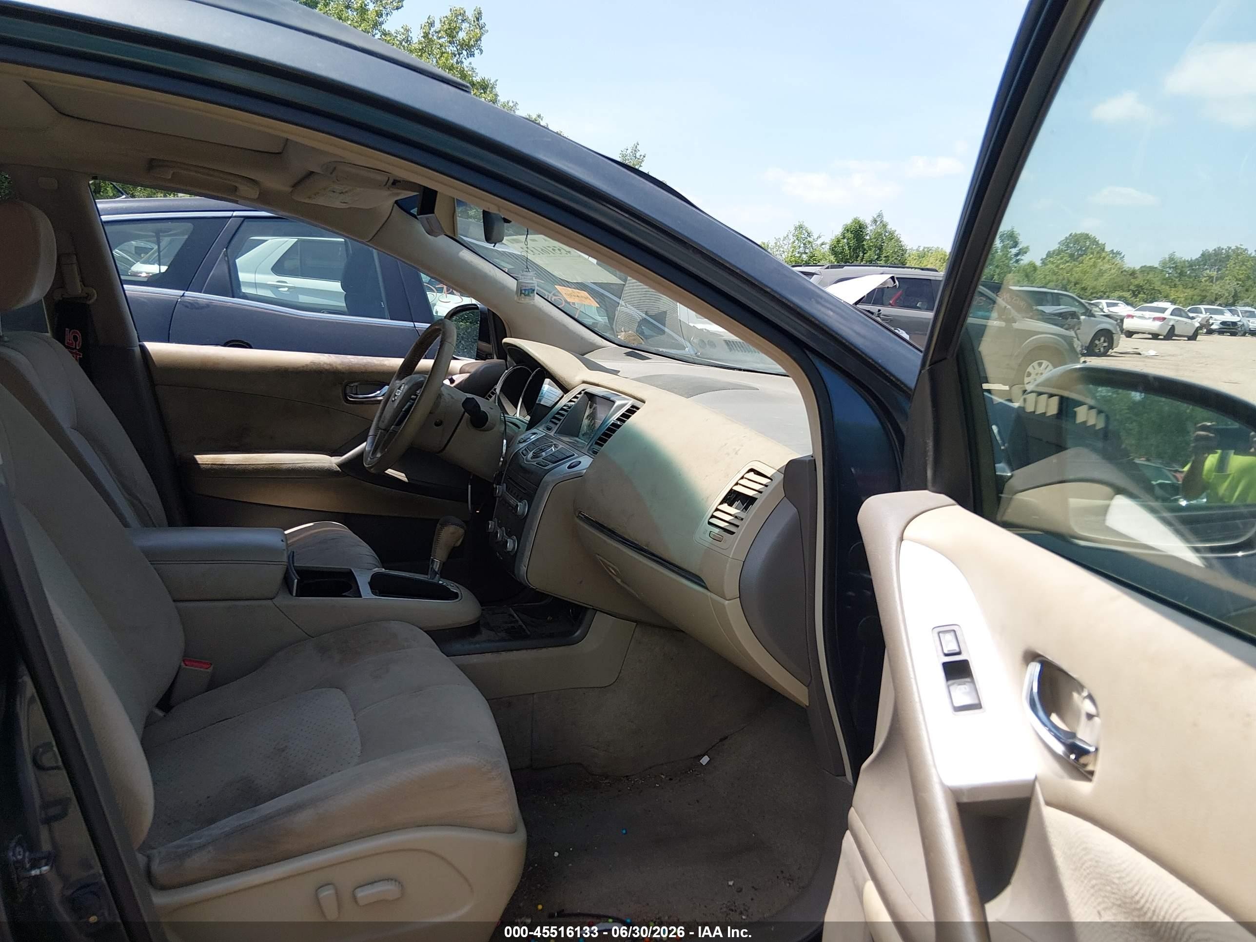 2012 Nissan Murano Sv Синий vin: JN8AZ1MW5CW208671