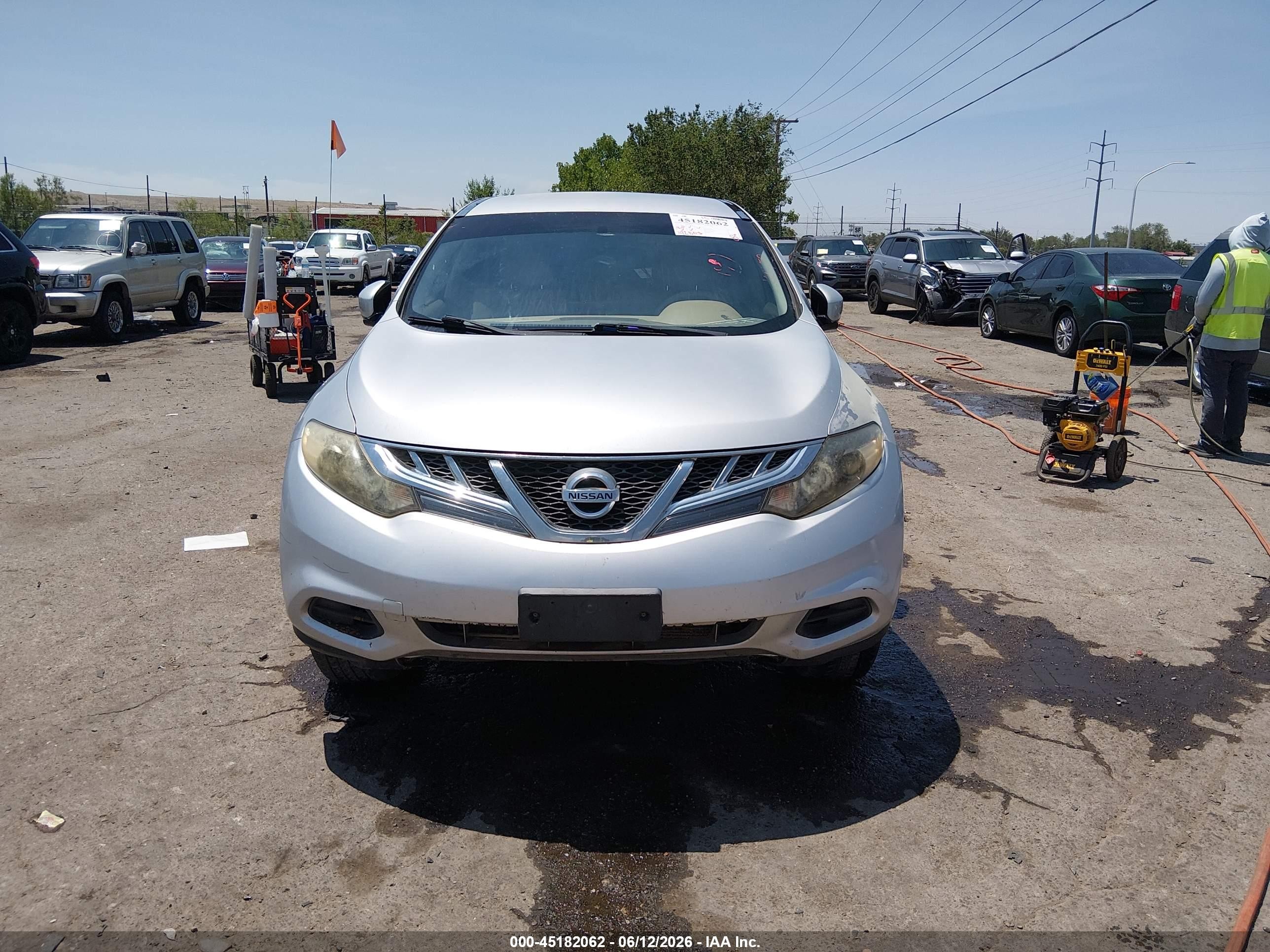 2012 Nissan Murano S Silver vin: JN8AZ1MW5CW208931