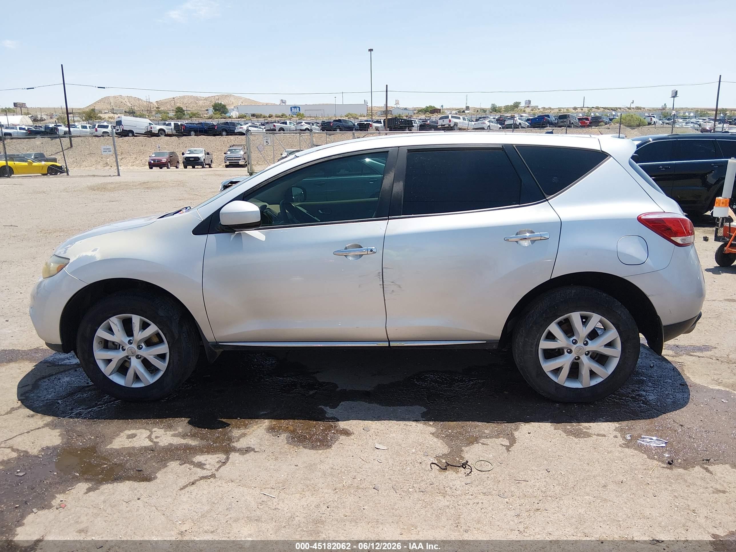 2012 Nissan Murano S Silver vin: JN8AZ1MW5CW208931