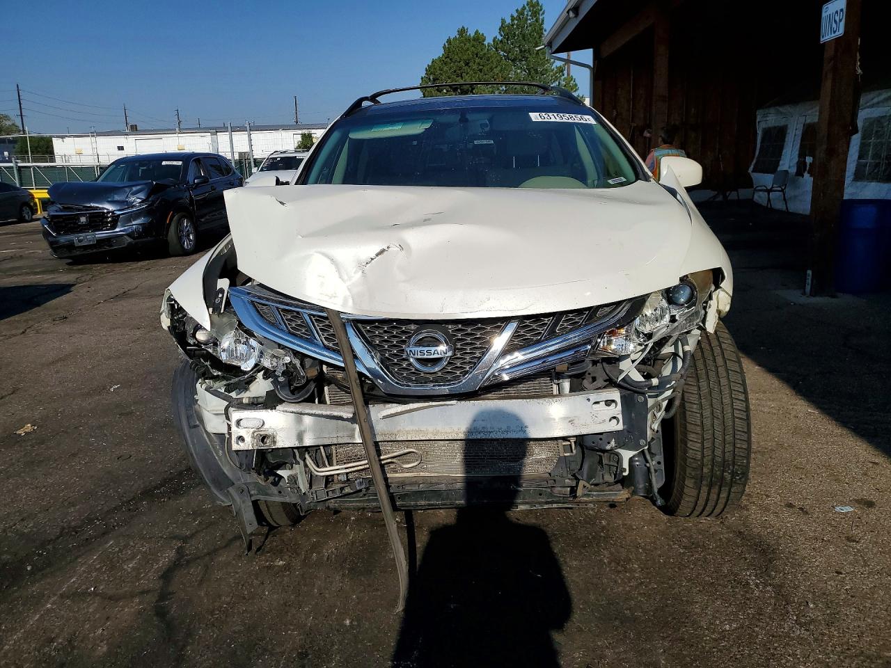2012 Nissan Murano S White vin: JN8AZ1MW5CW226720