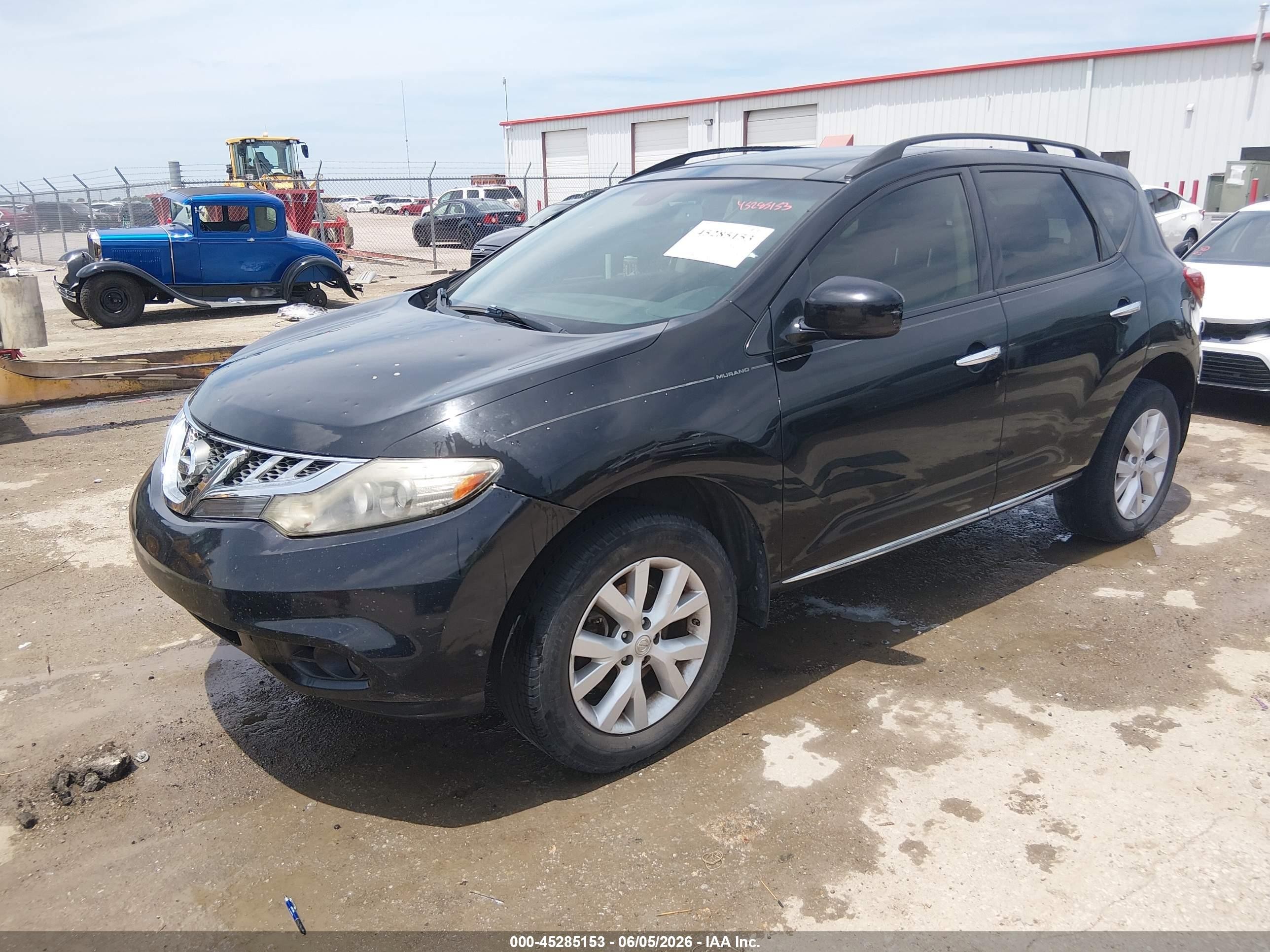 2012 Nissan Murano Sl Black vin: JN8AZ1MW5CW227866