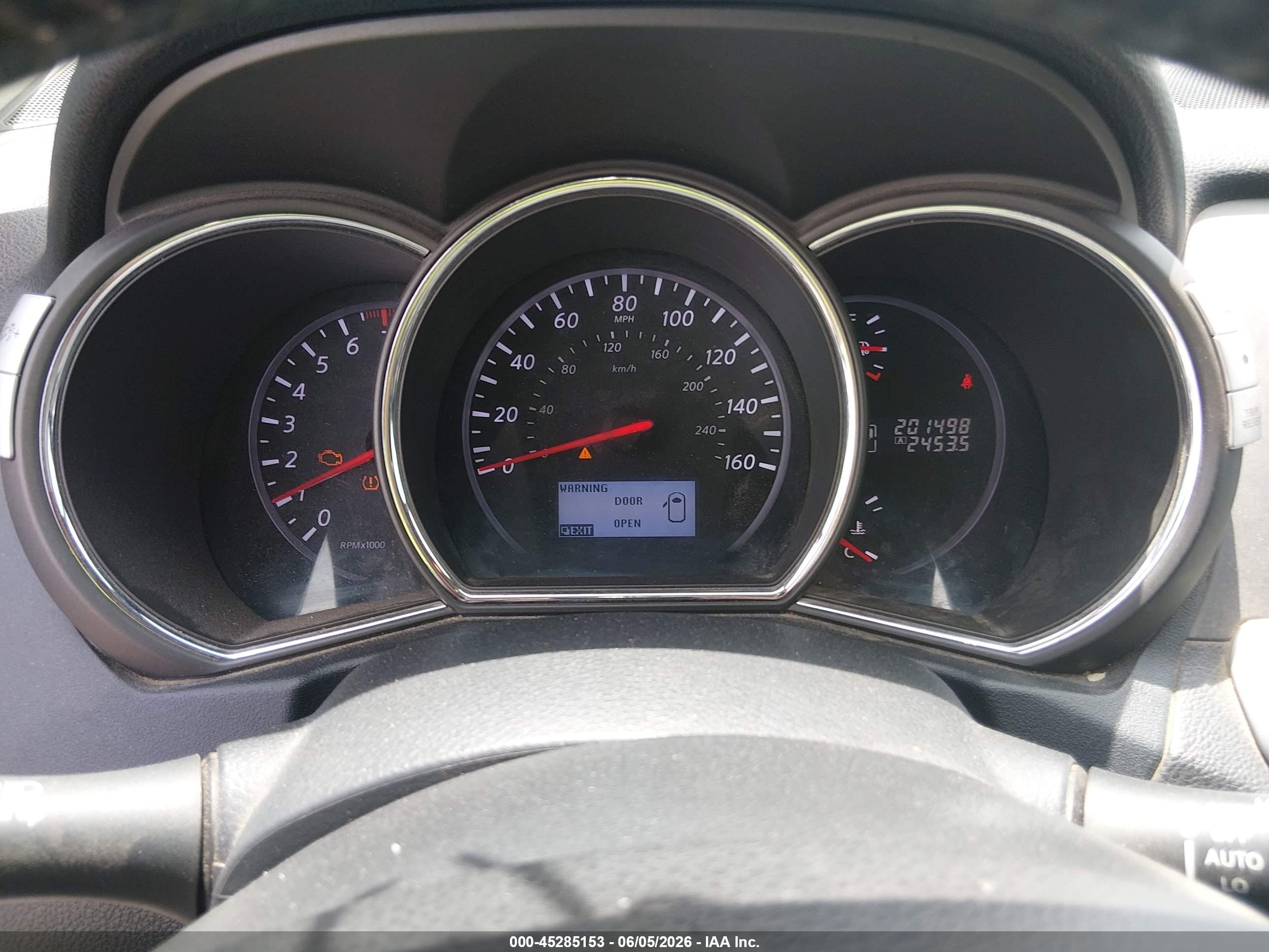 2012 Nissan Murano Sl Black vin: JN8AZ1MW5CW227866