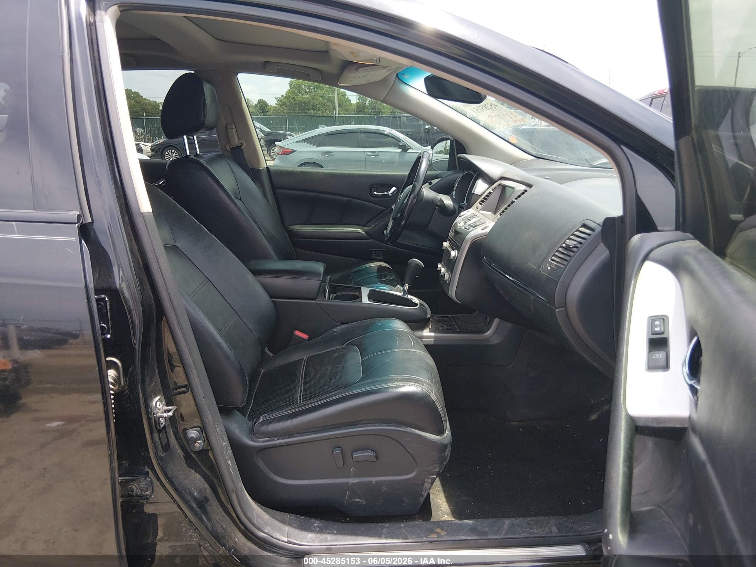 2012 Nissan Murano Sl Black vin: JN8AZ1MW5CW227866