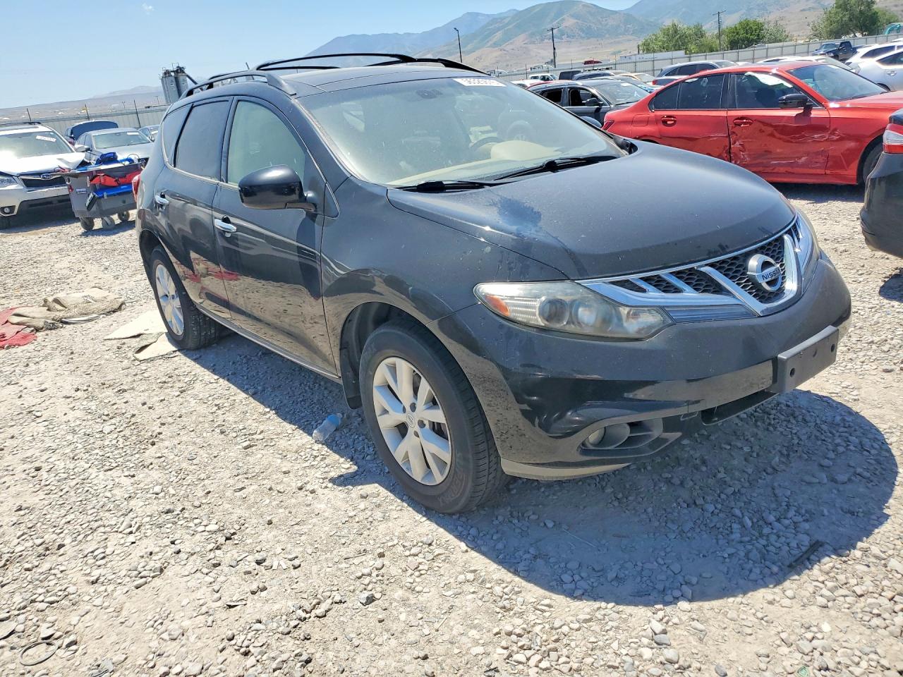 2012 Nissan Murano S Черный vin: JN8AZ1MW5CW230458