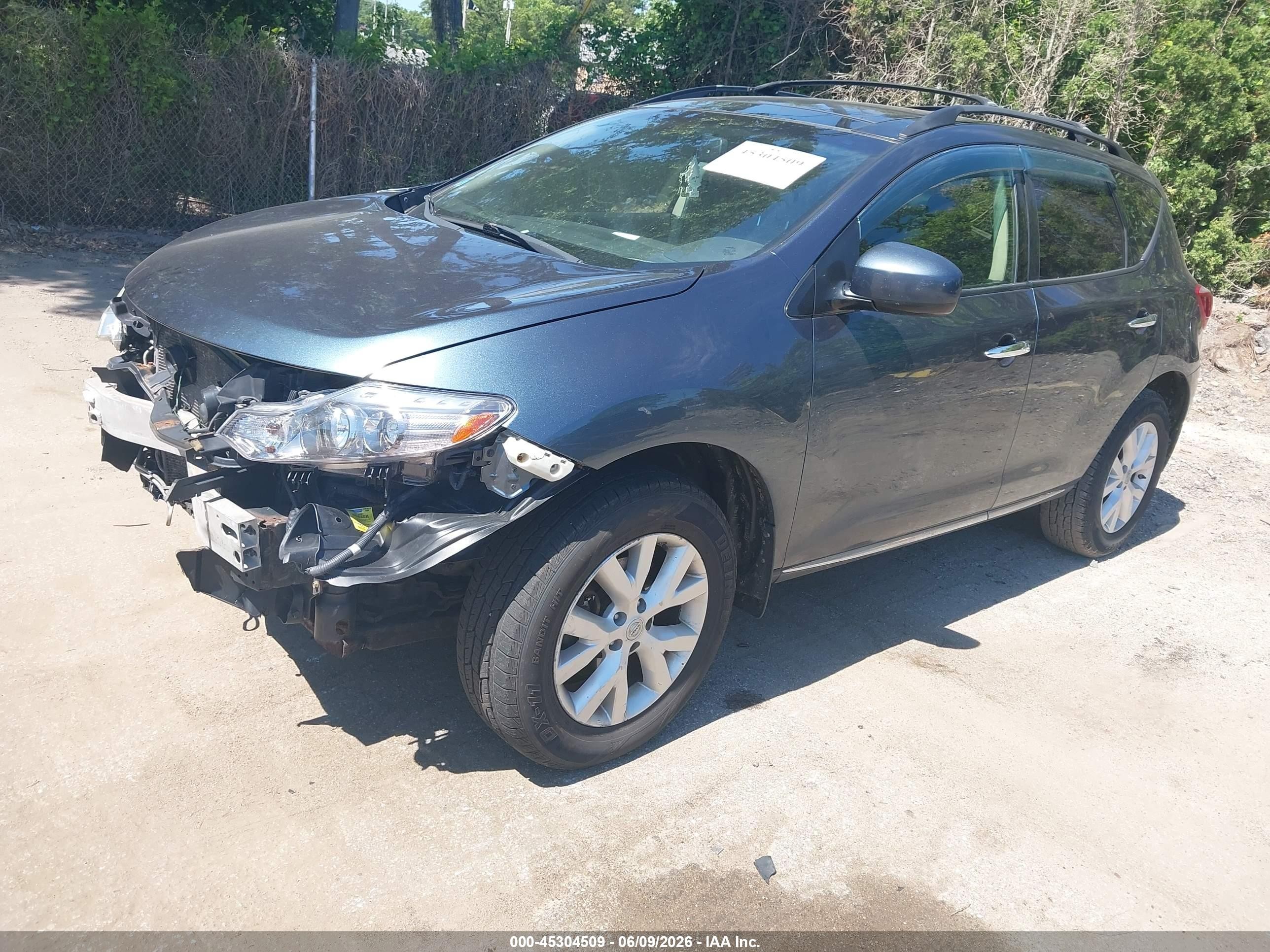 2013 Nissan Murano Sl Синий vin: JN8AZ1MW5DW306181