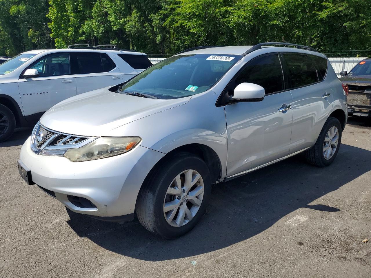2013 Nissan Murano S Серебряный vin: JN8AZ1MW5DW315706