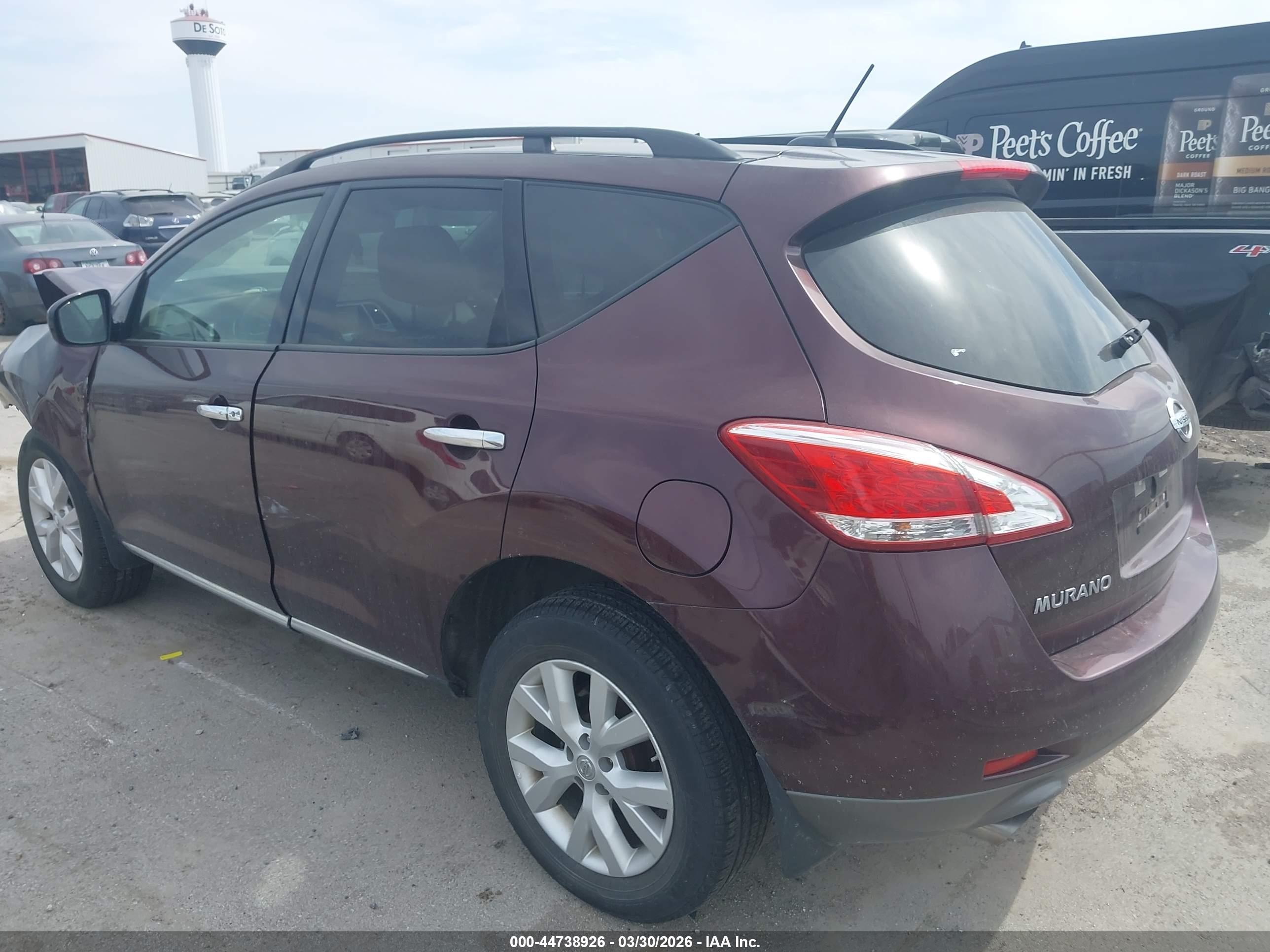 2014 Nissan Murano Sl Maroon vin: JN8AZ1MW5EW515566