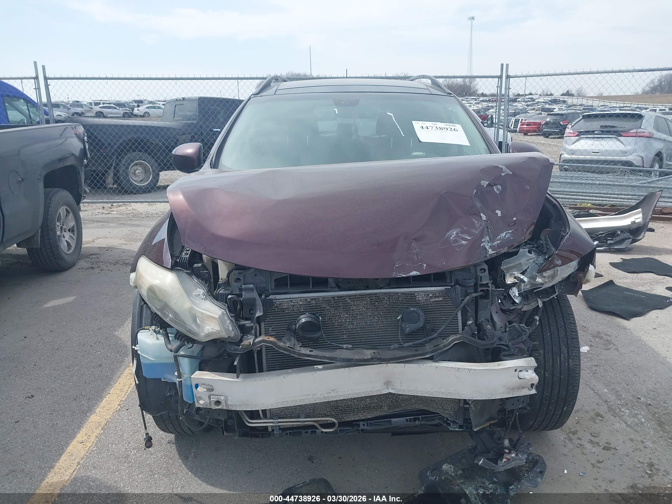 2014 Nissan Murano Sl Maroon vin: JN8AZ1MW5EW515566