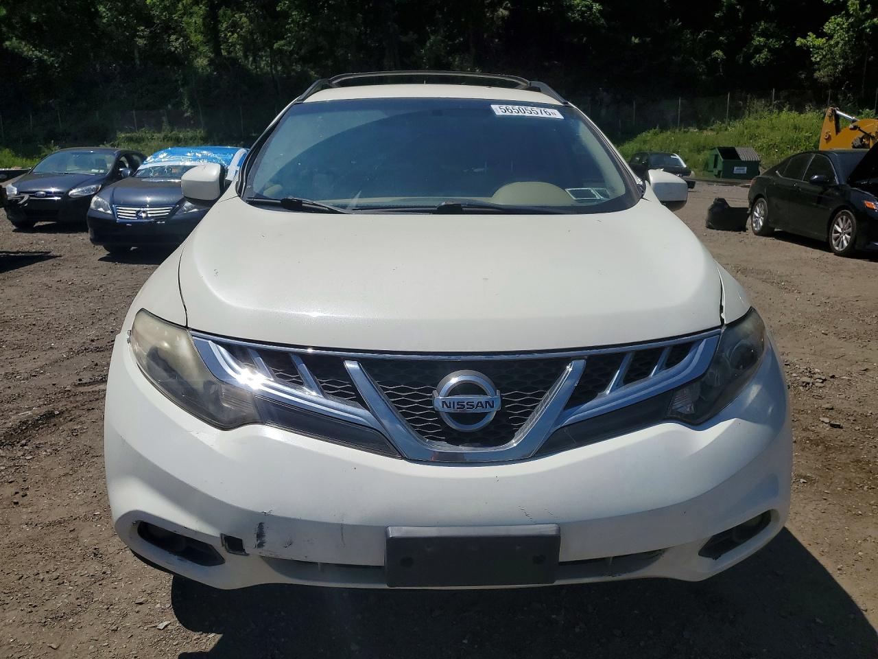 2014 Nissan Murano Sv White vin: JN8AZ1MW5EW517446