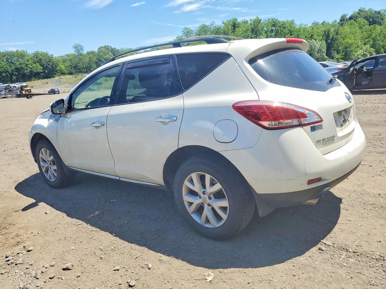 2014 Nissan Murano Sv White vin: JN8AZ1MW5EW517446