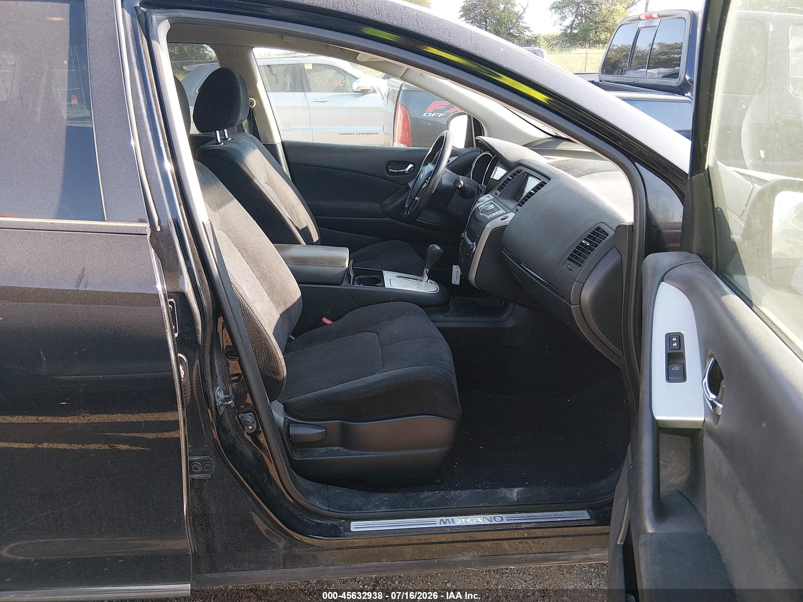 2010 Nissan Murano S Черный vin: JN8AZ1MW6AW105675