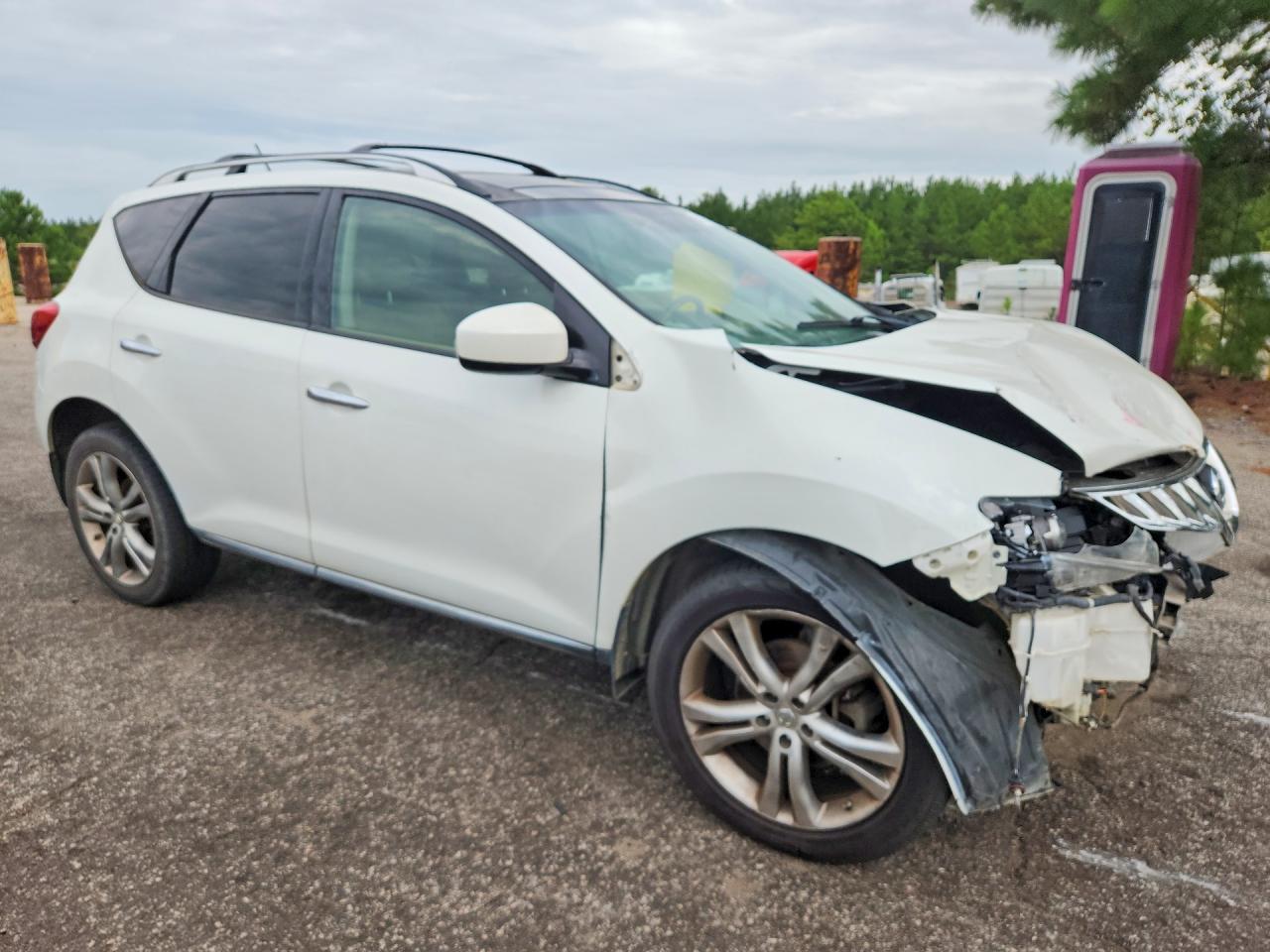 2010 Nissan Murano S Белый vin: JN8AZ1MW6AW108690
