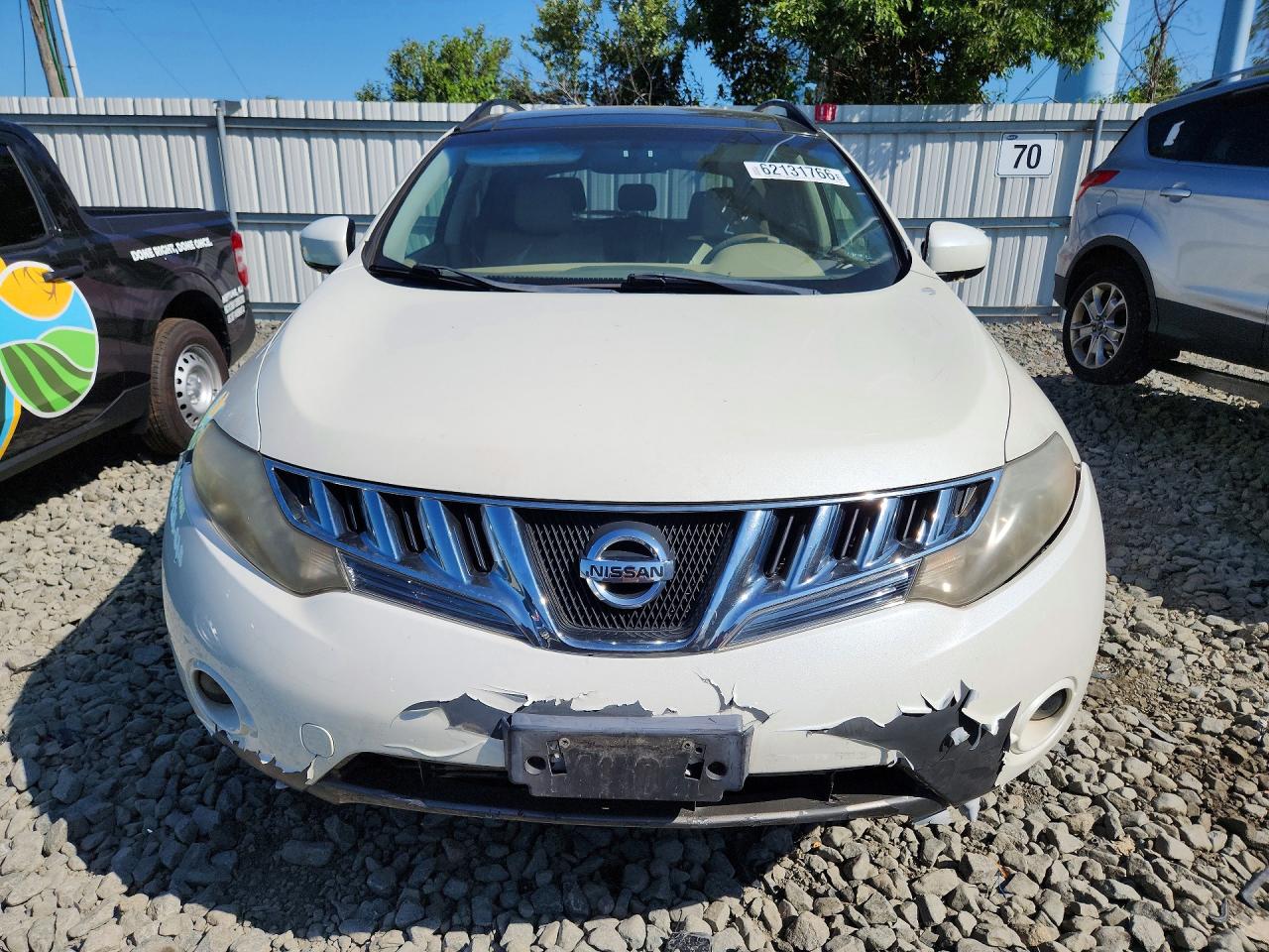 2010 Nissan Murano S White vin: JN8AZ1MW6AW108995