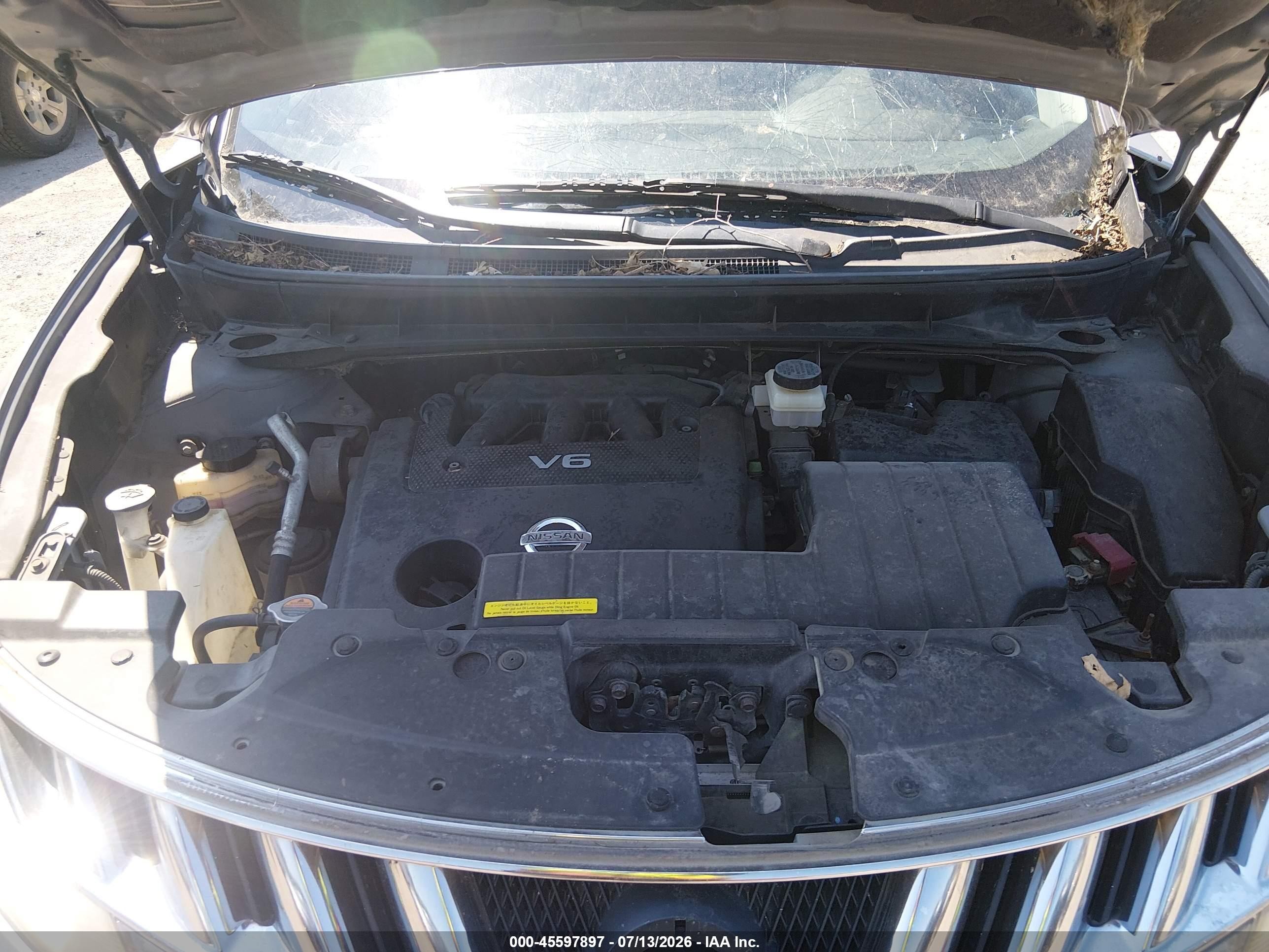 2010 Nissan Murano Sl Gray vin: JN8AZ1MW6AW120712
