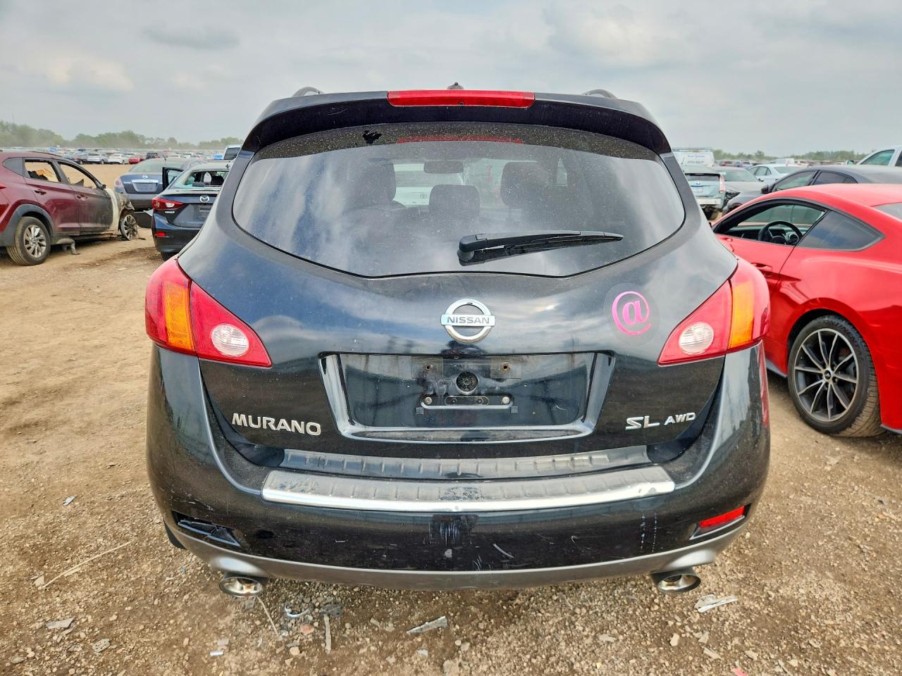 2010 Nissan Murano S Black vin: JN8AZ1MW6AW138059