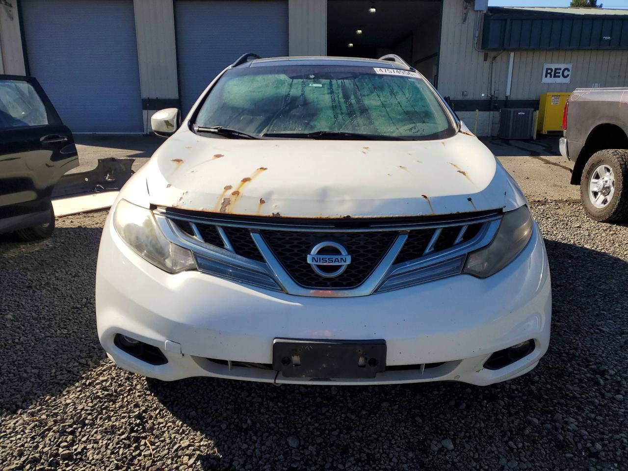 2012 Nissan Murano S White vin: JN8AZ1MW6CW201115