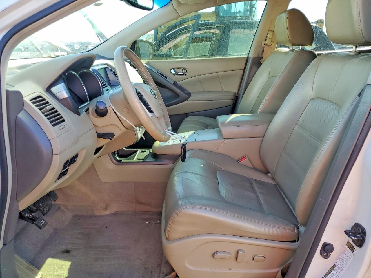2012 Nissan Murano S White vin: JN8AZ1MW6CW201115