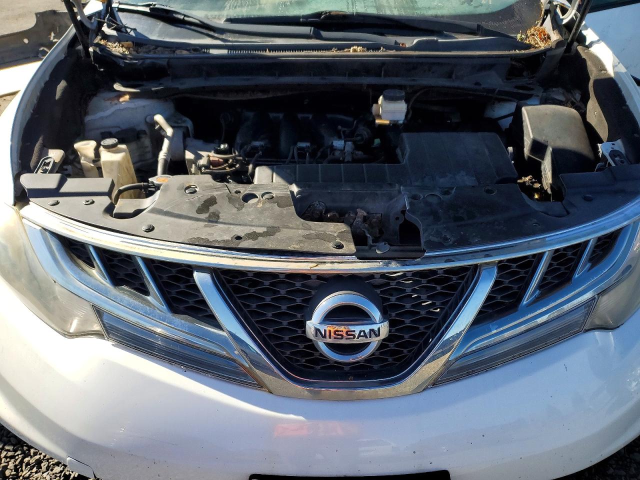 2012 Nissan Murano S White vin: JN8AZ1MW6CW201115