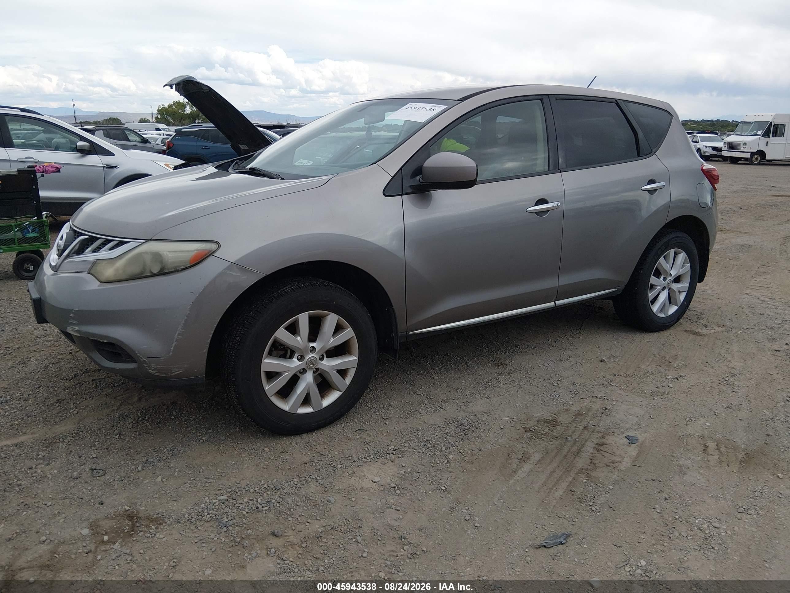 2012 Nissan Murano S Gray vin: JN8AZ1MW6CW204063