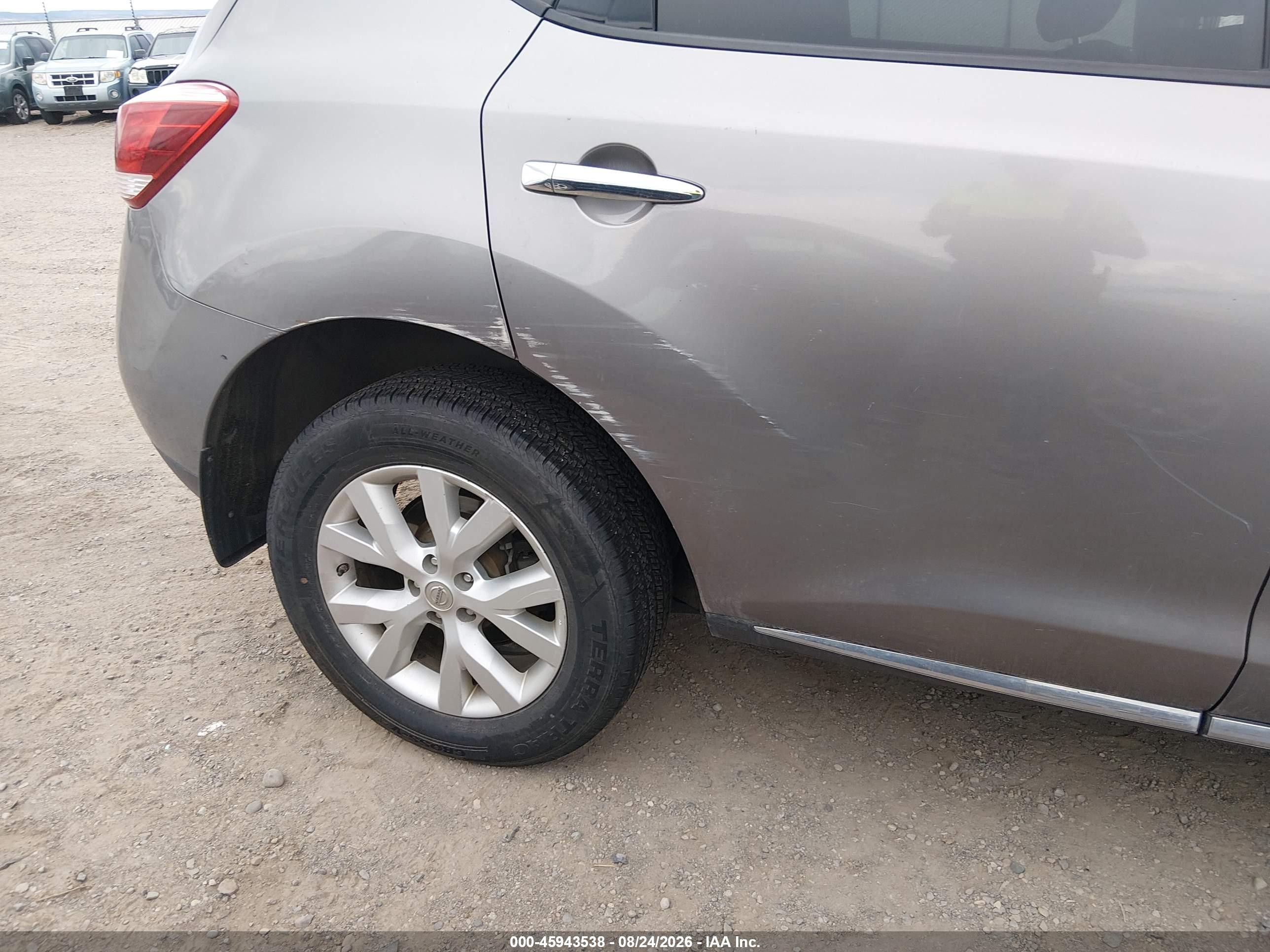2012 Nissan Murano S Gray vin: JN8AZ1MW6CW204063