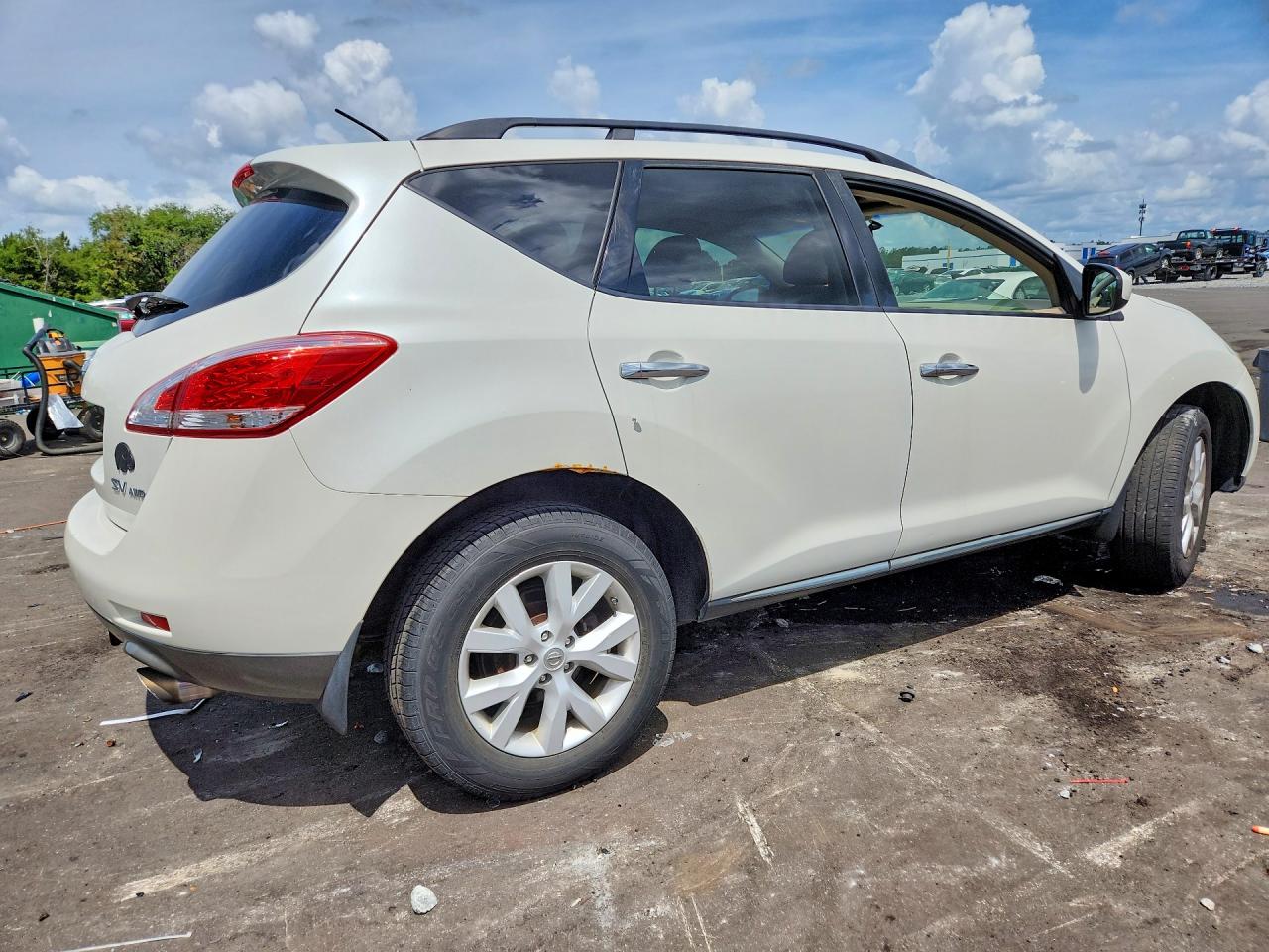 2012 Nissan Murano S White vin: JN8AZ1MW6CW211515