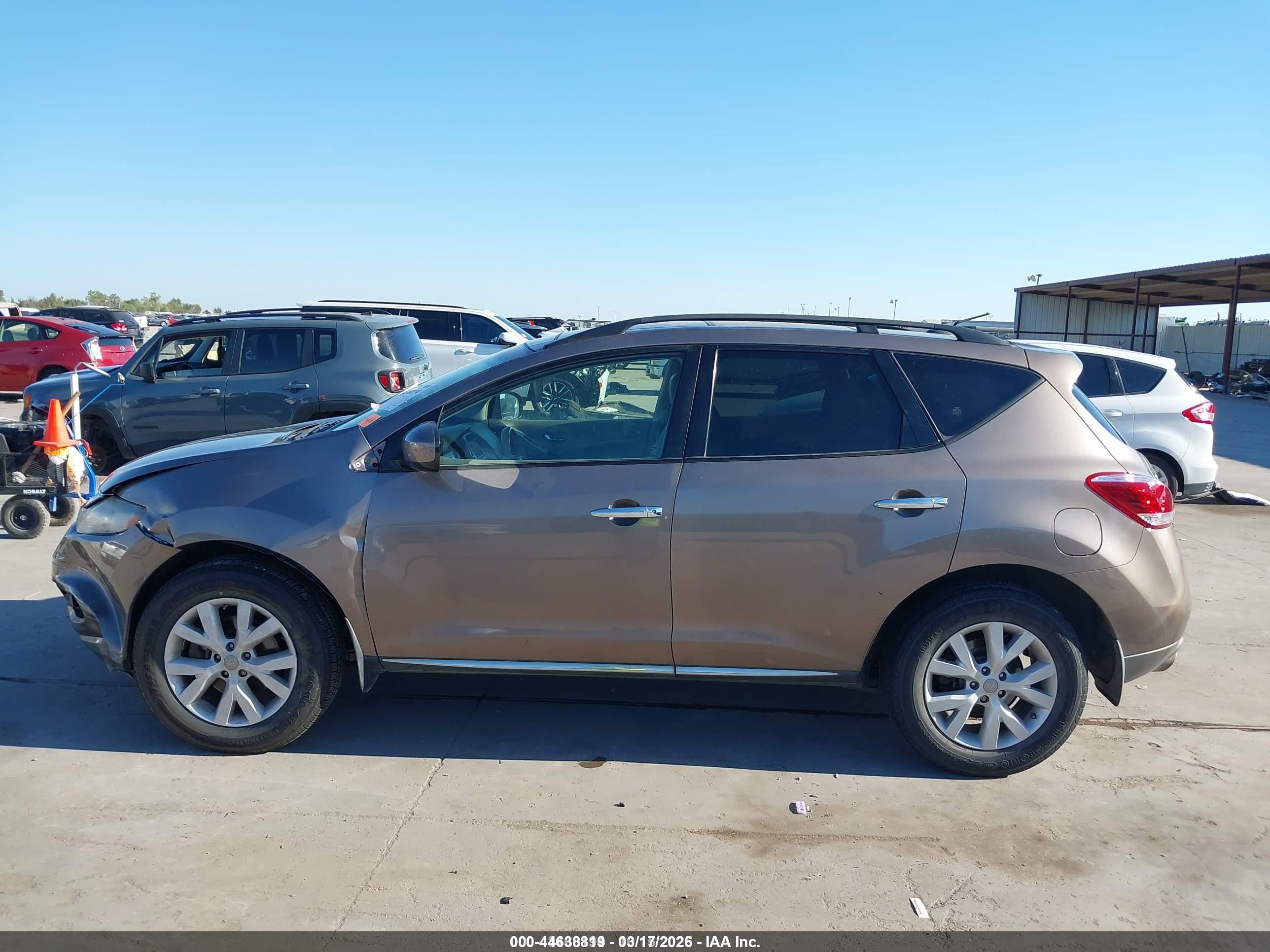 2012 Nissan Murano Sl Tan vin: JN8AZ1MW6CW224152