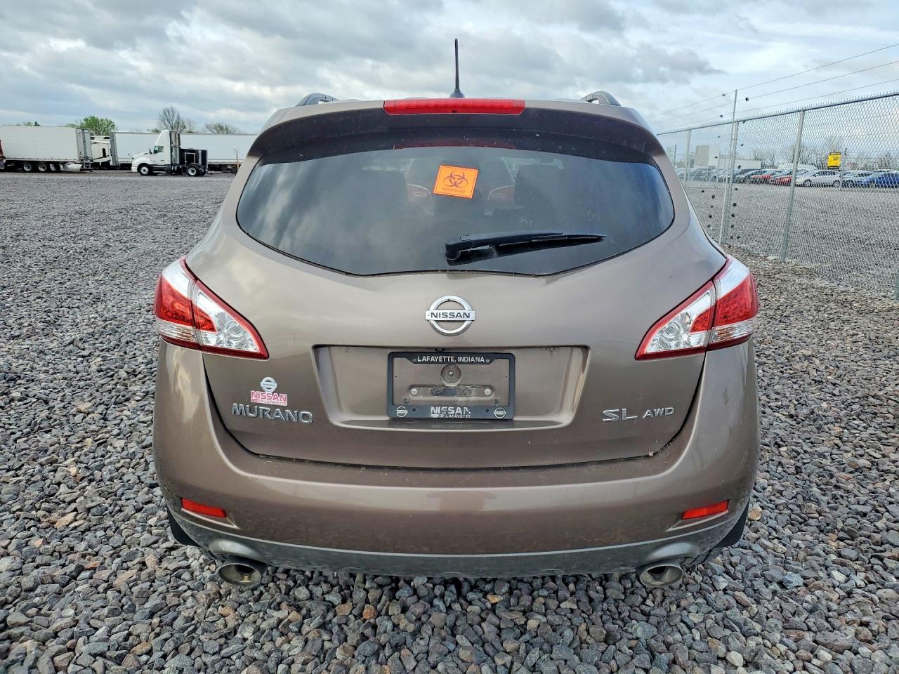 2012 Nissan Murano S Brown vin: JN8AZ1MW6CW224944