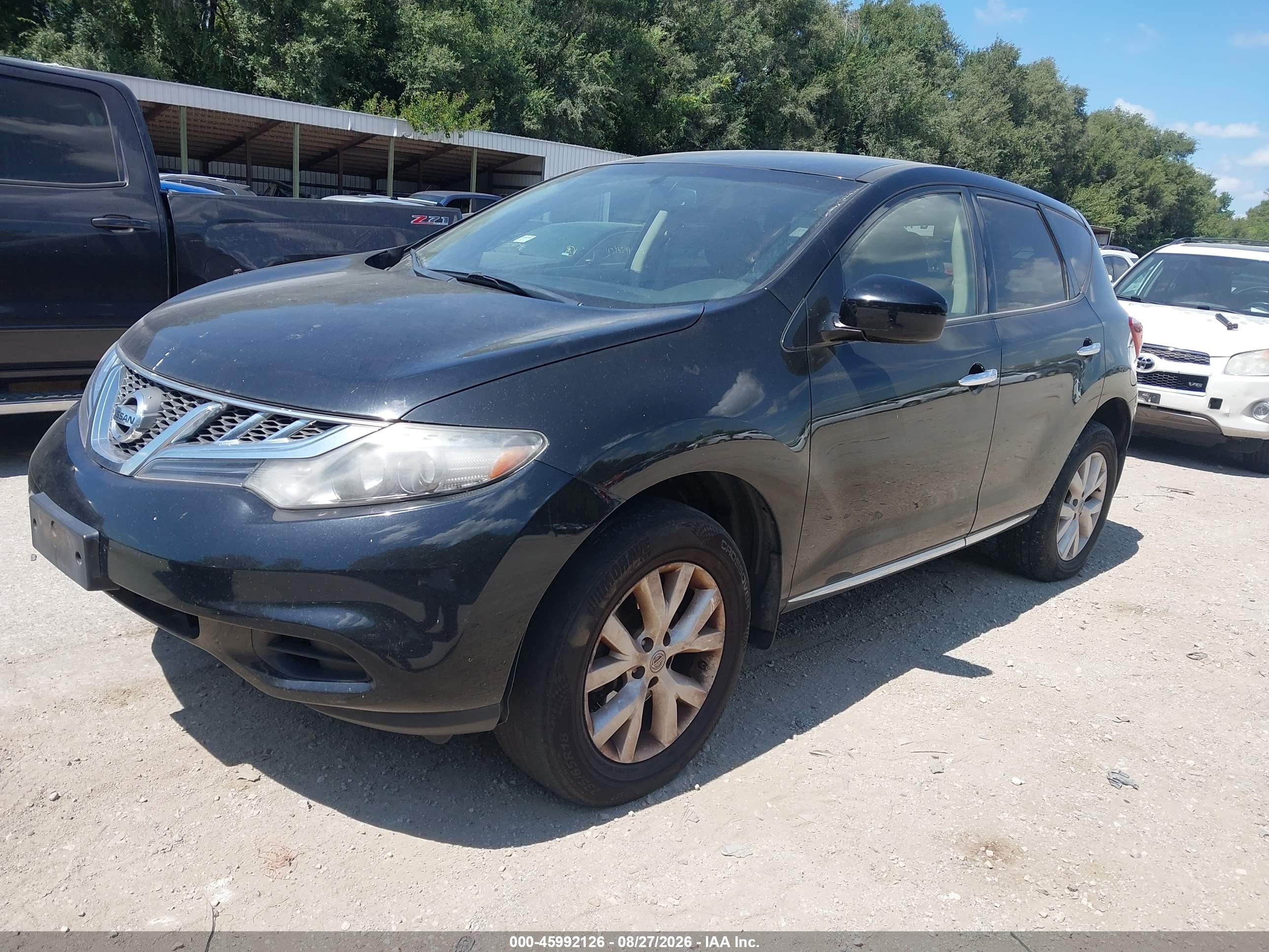 2014 Nissan Murano Le/s/sl/sv Black vin: JN8AZ1MW6EW515608
