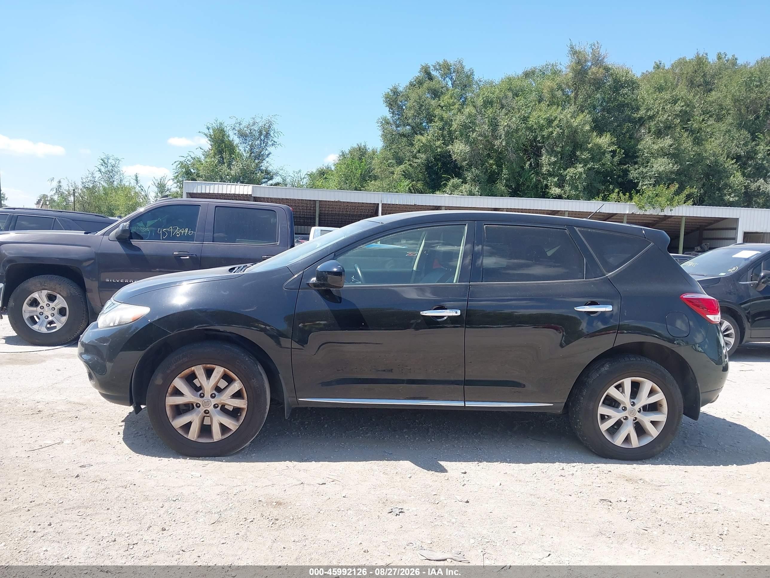 2014 Nissan Murano Le/s/sl/sv Black vin: JN8AZ1MW6EW515608