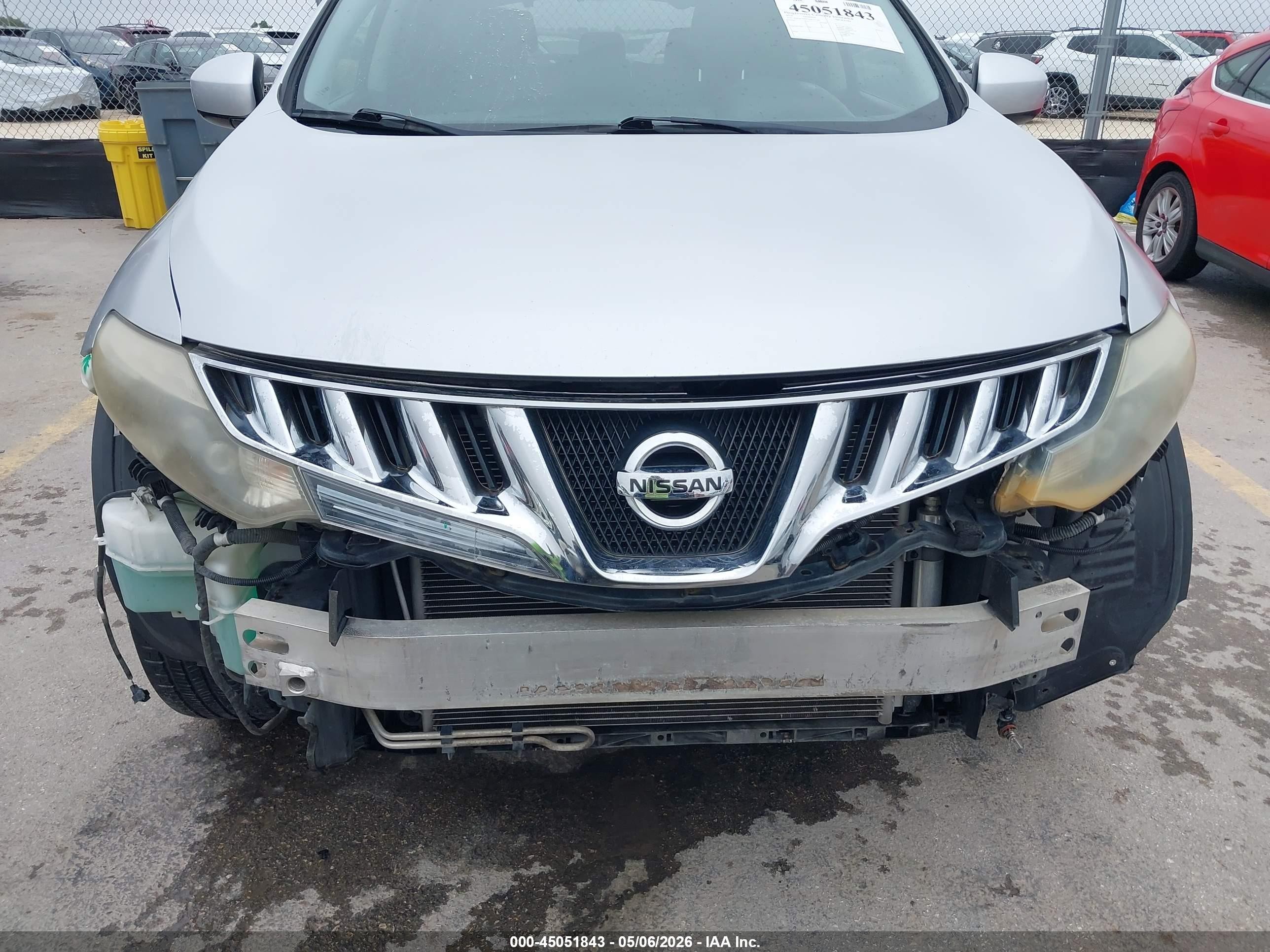 2010 Nissan Murano Sl Серебряный vin: JN8AZ1MW7AW121285