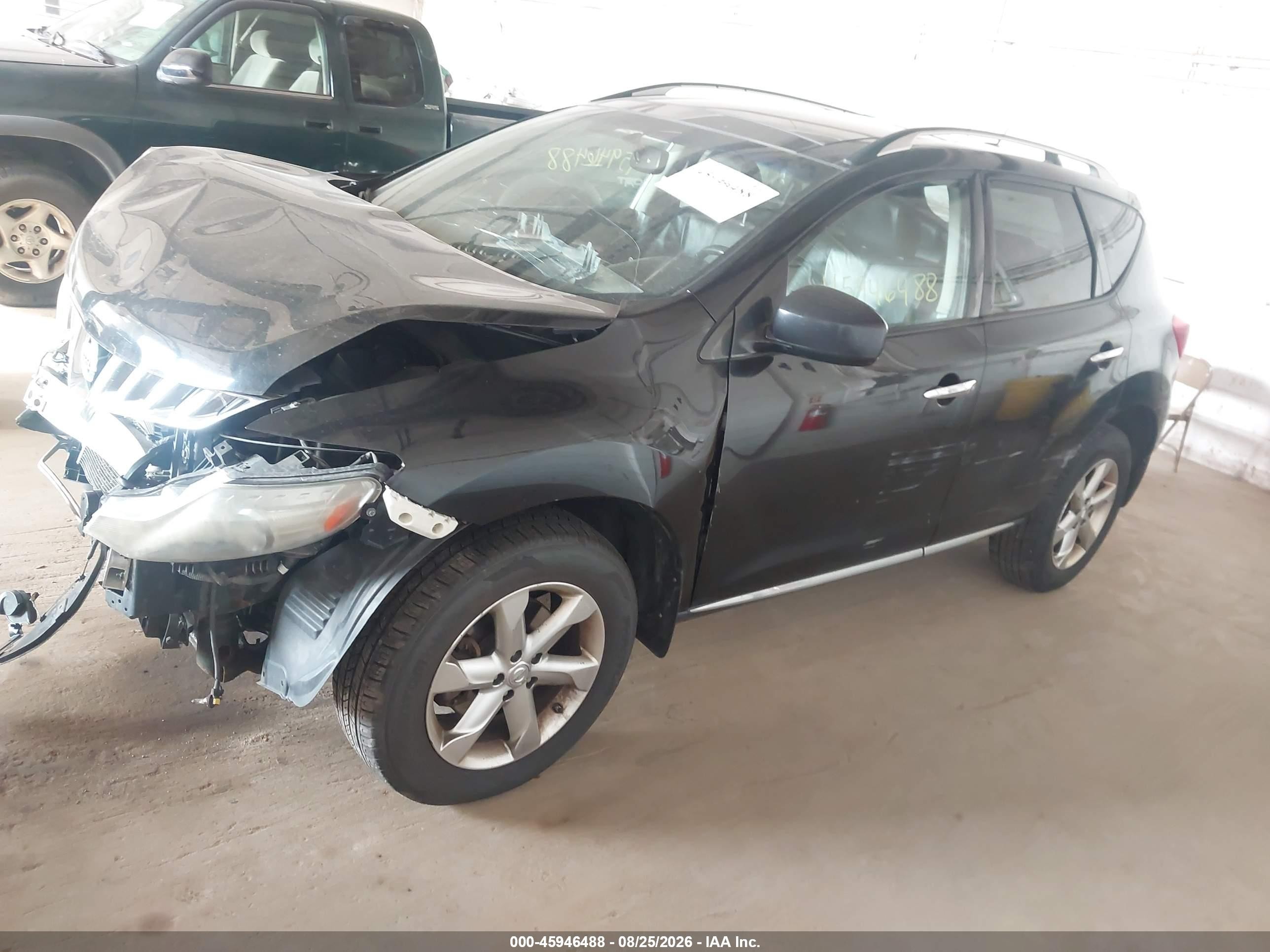 2010 Nissan Murano Sl Black vin: JN8AZ1MW7AW125286