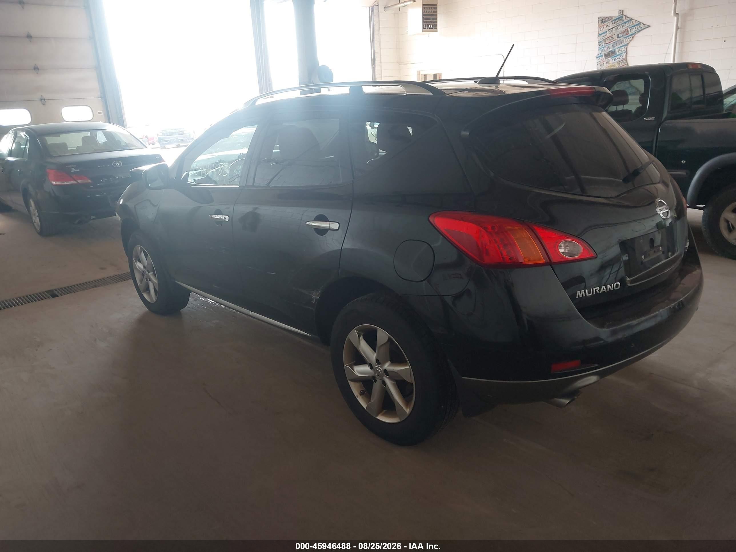 2010 Nissan Murano Sl Black vin: JN8AZ1MW7AW125286