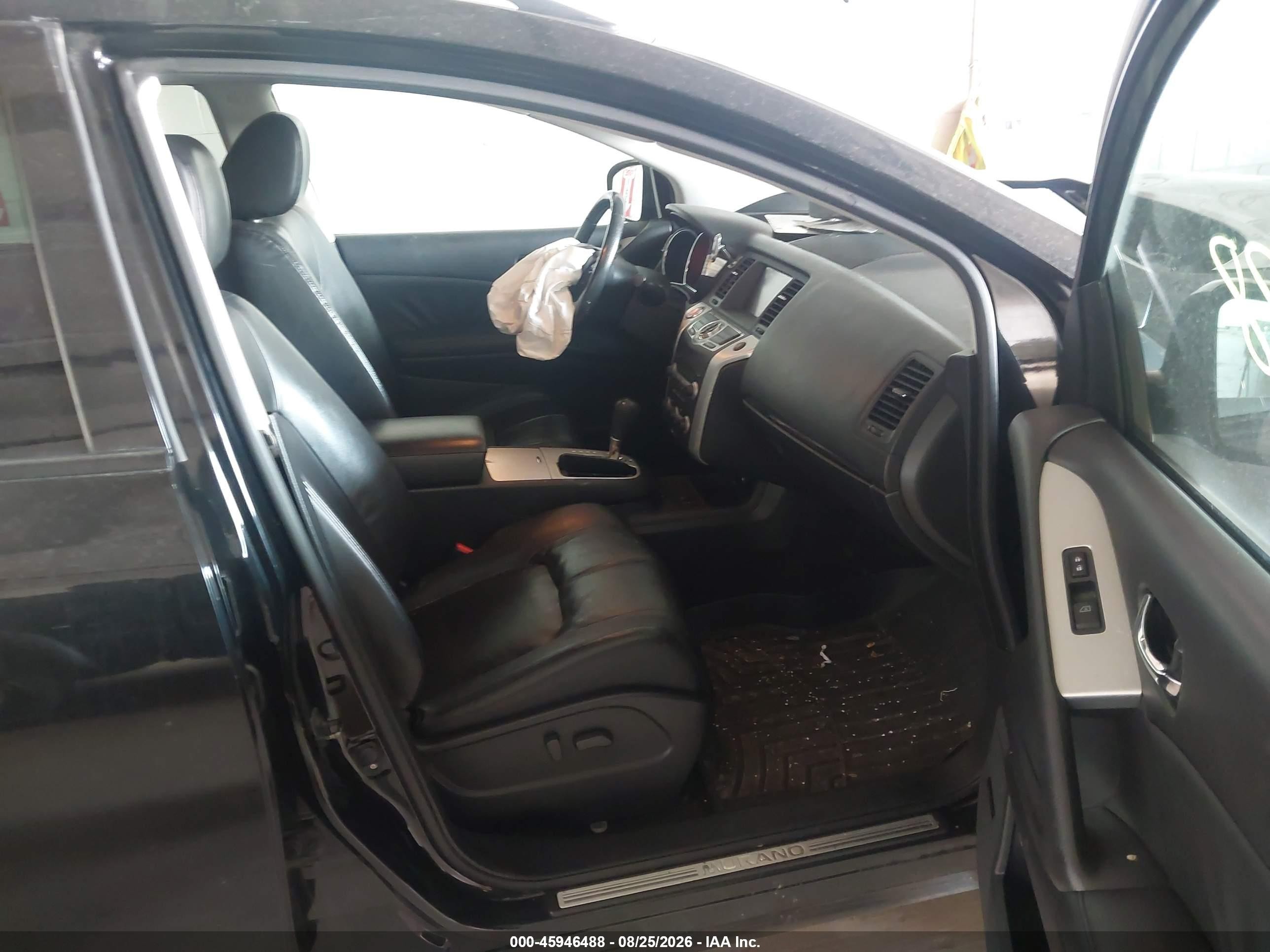 2010 Nissan Murano Sl Black vin: JN8AZ1MW7AW125286