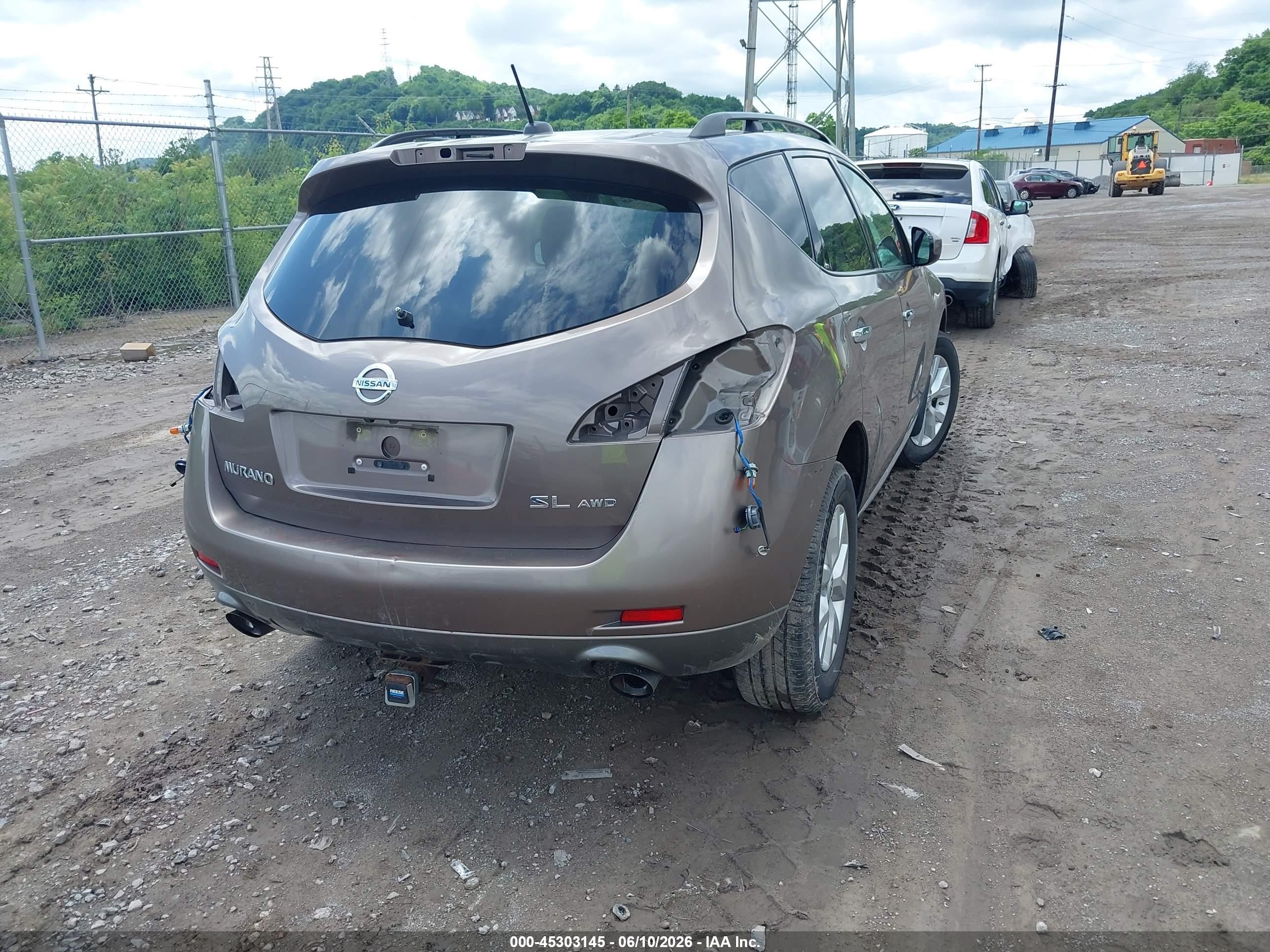 2011 Nissan Murano Sl Gray vin: JN8AZ1MW7BW152120