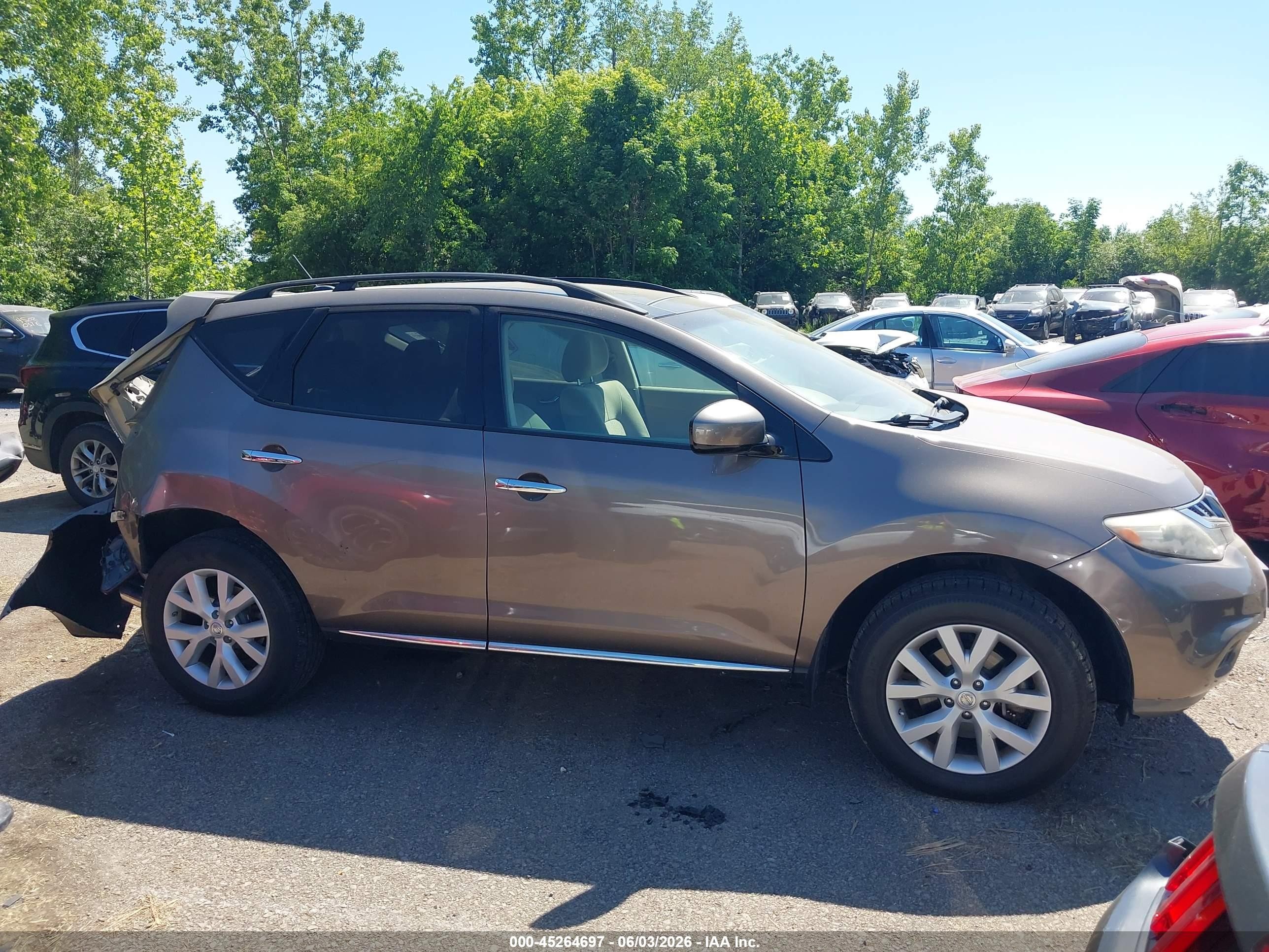 2011 Nissan Murano Sv Коричневый vin: JN8AZ1MW7BW166020