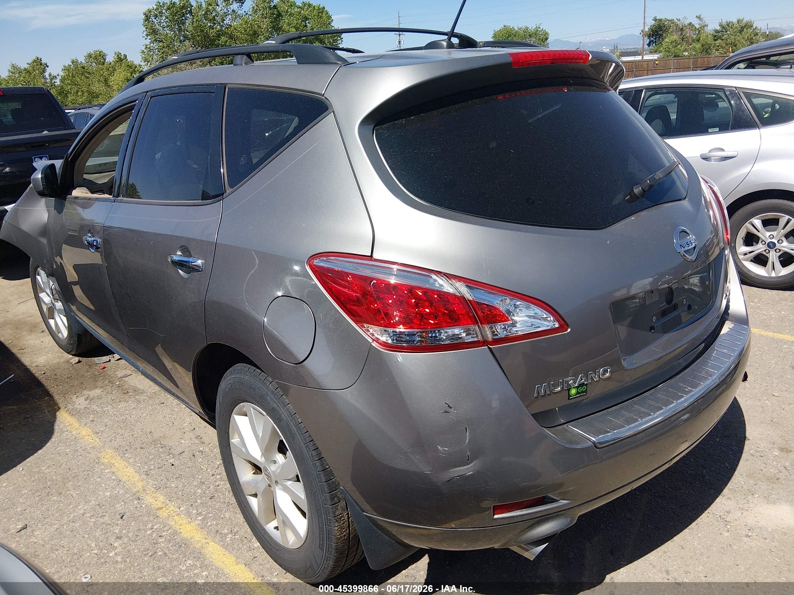 2011 Nissan Murano Sl Silver vin: JN8AZ1MW7BW167975