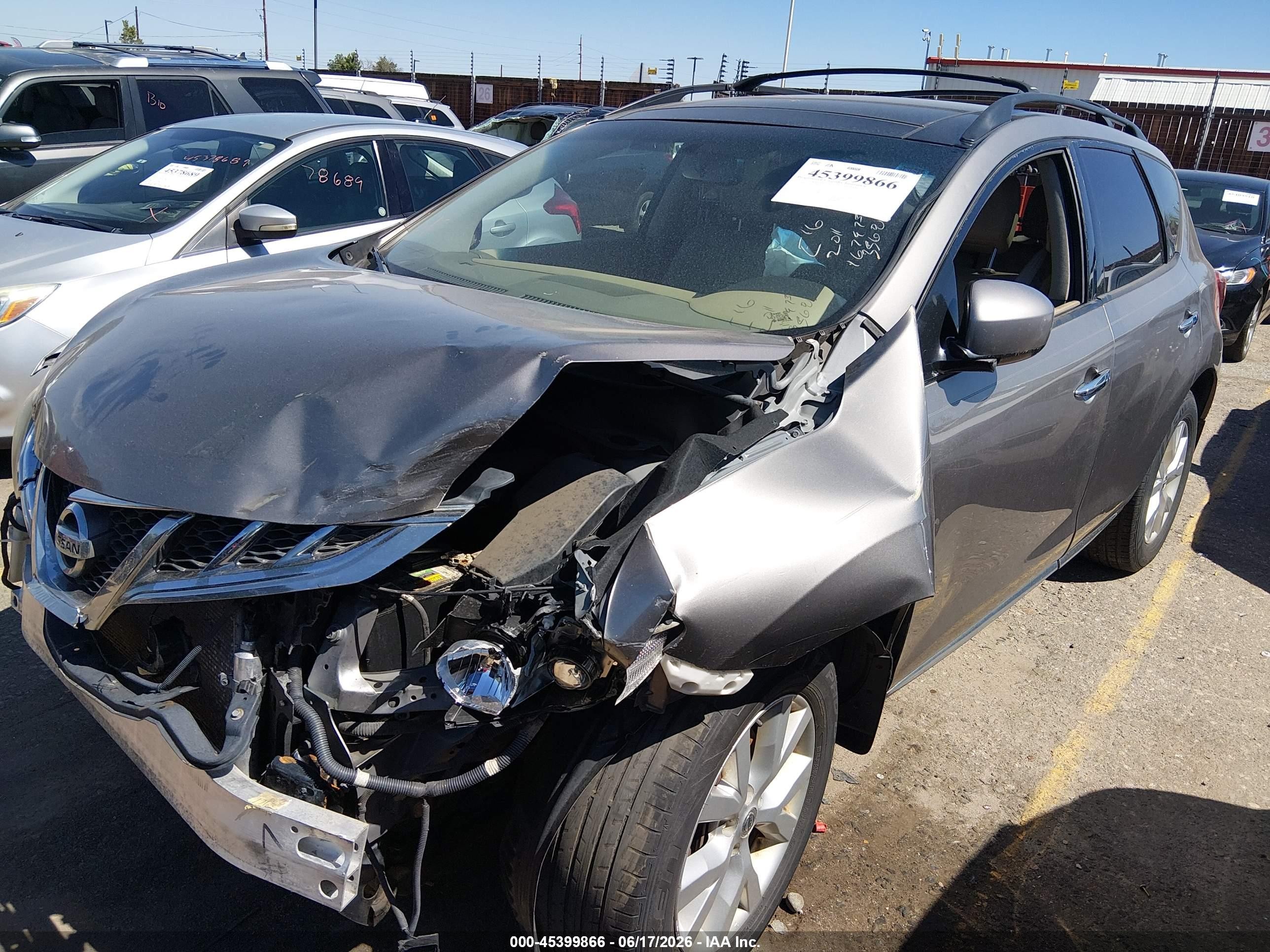 2011 Nissan Murano Sl Silver vin: JN8AZ1MW7BW167975