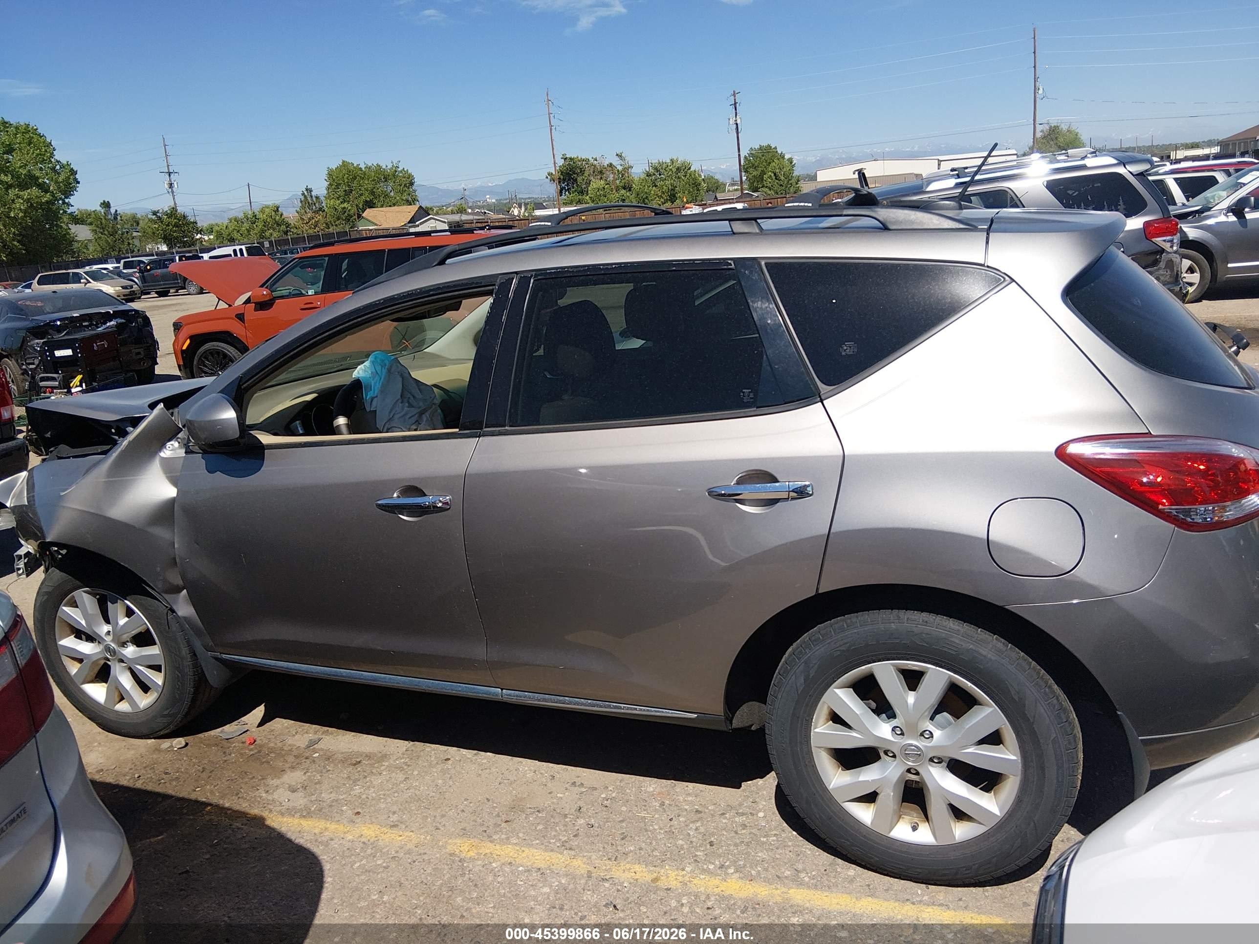 2011 Nissan Murano Sl Silver vin: JN8AZ1MW7BW167975