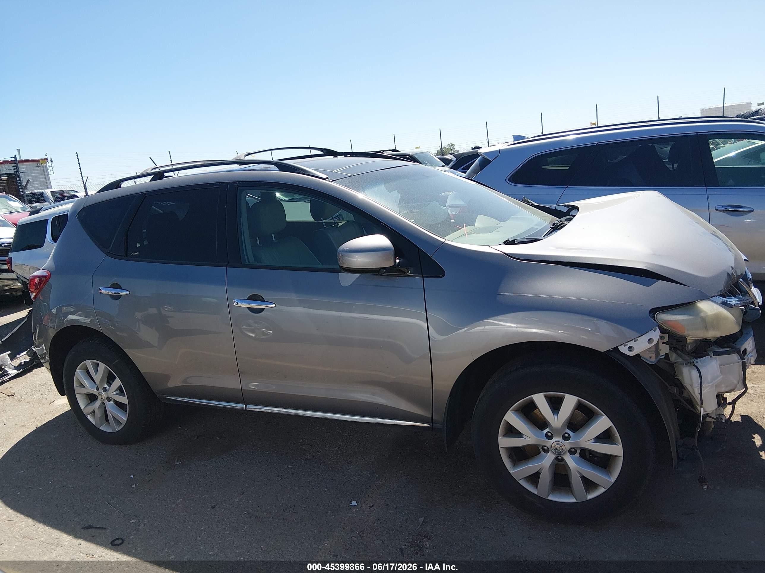 2011 Nissan Murano Sl Silver vin: JN8AZ1MW7BW167975