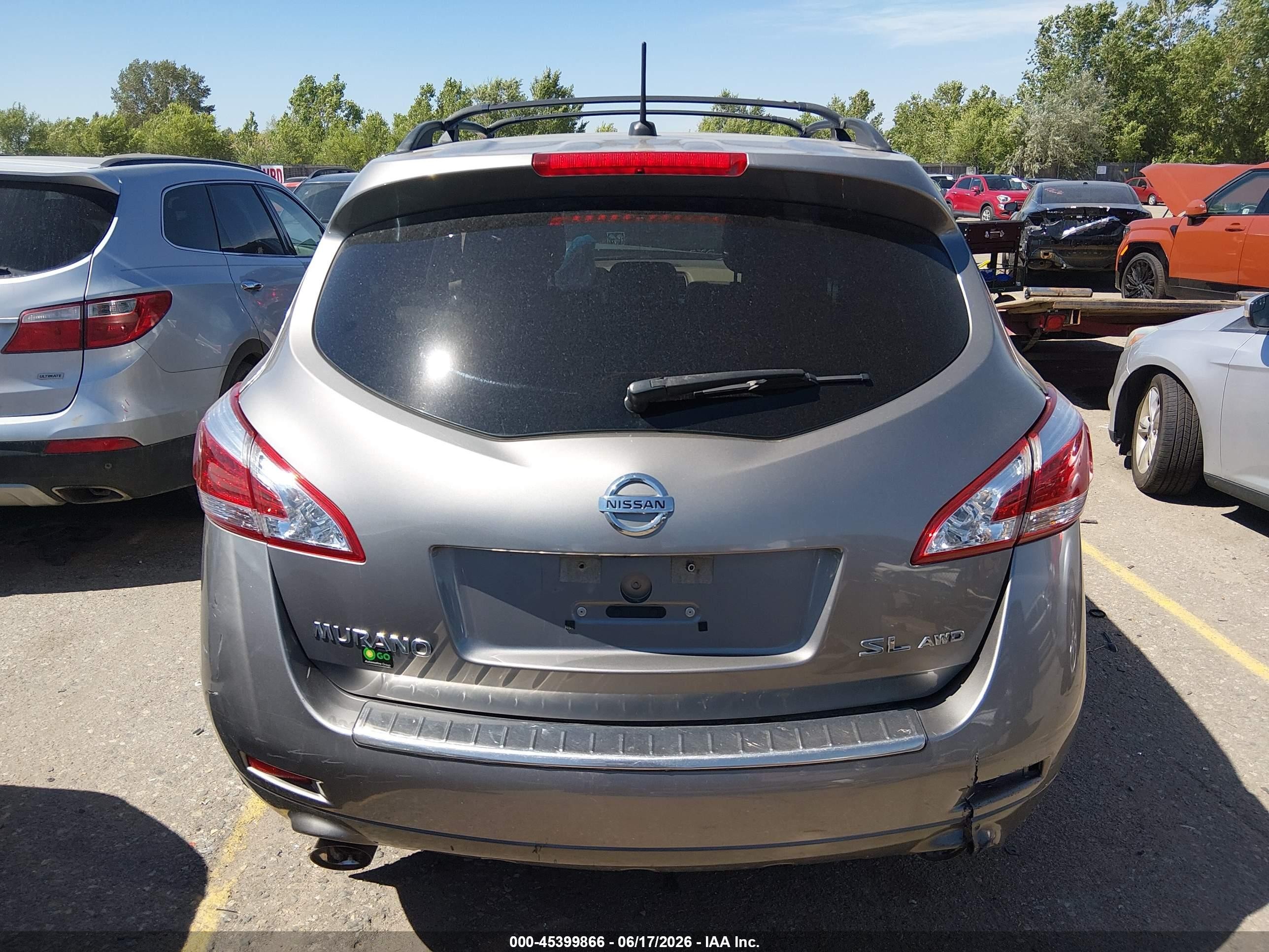 2011 Nissan Murano Sl Silver vin: JN8AZ1MW7BW167975