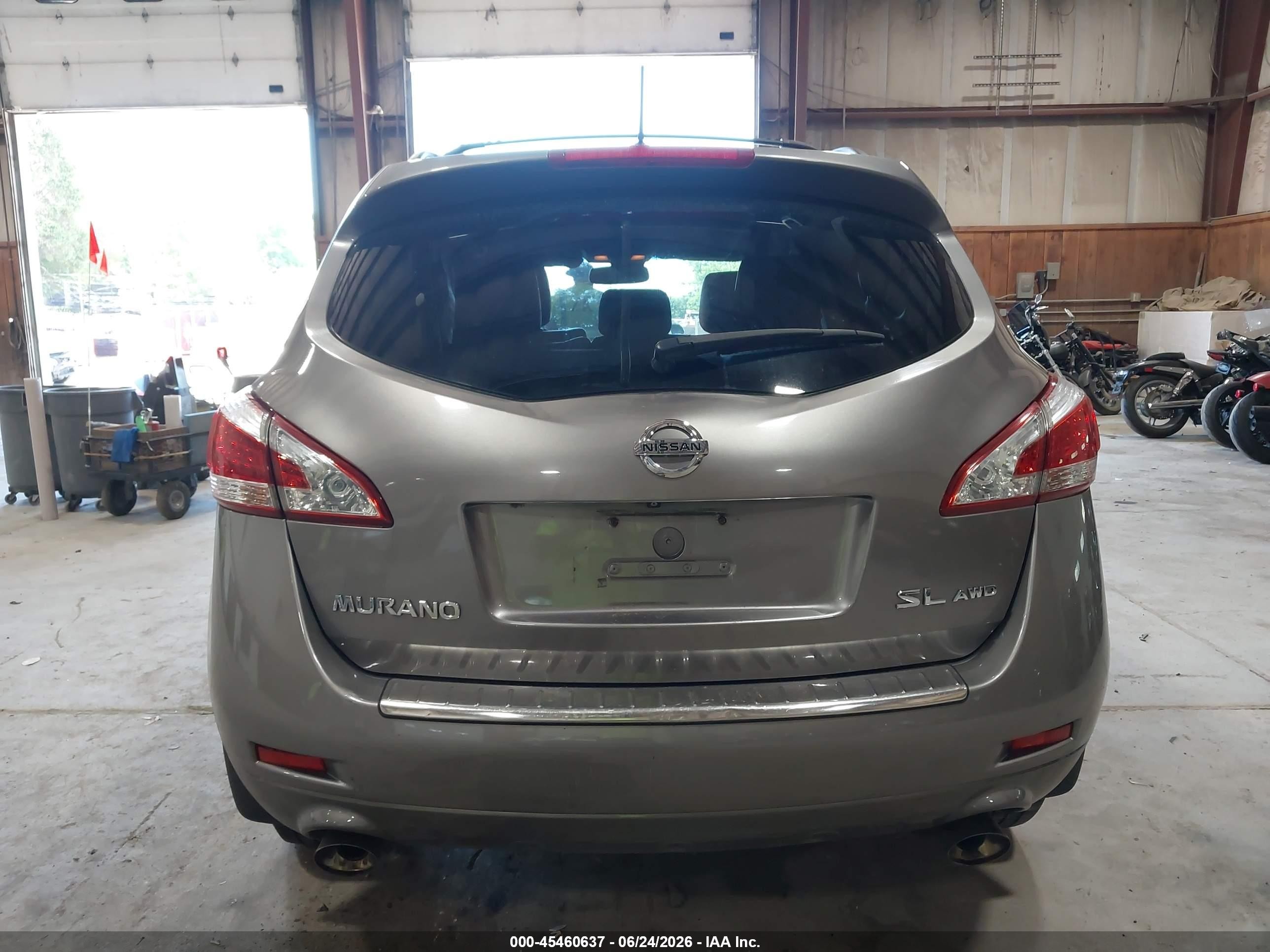 2011 Nissan Murano Sl Silver vin: JN8AZ1MW7BW185697