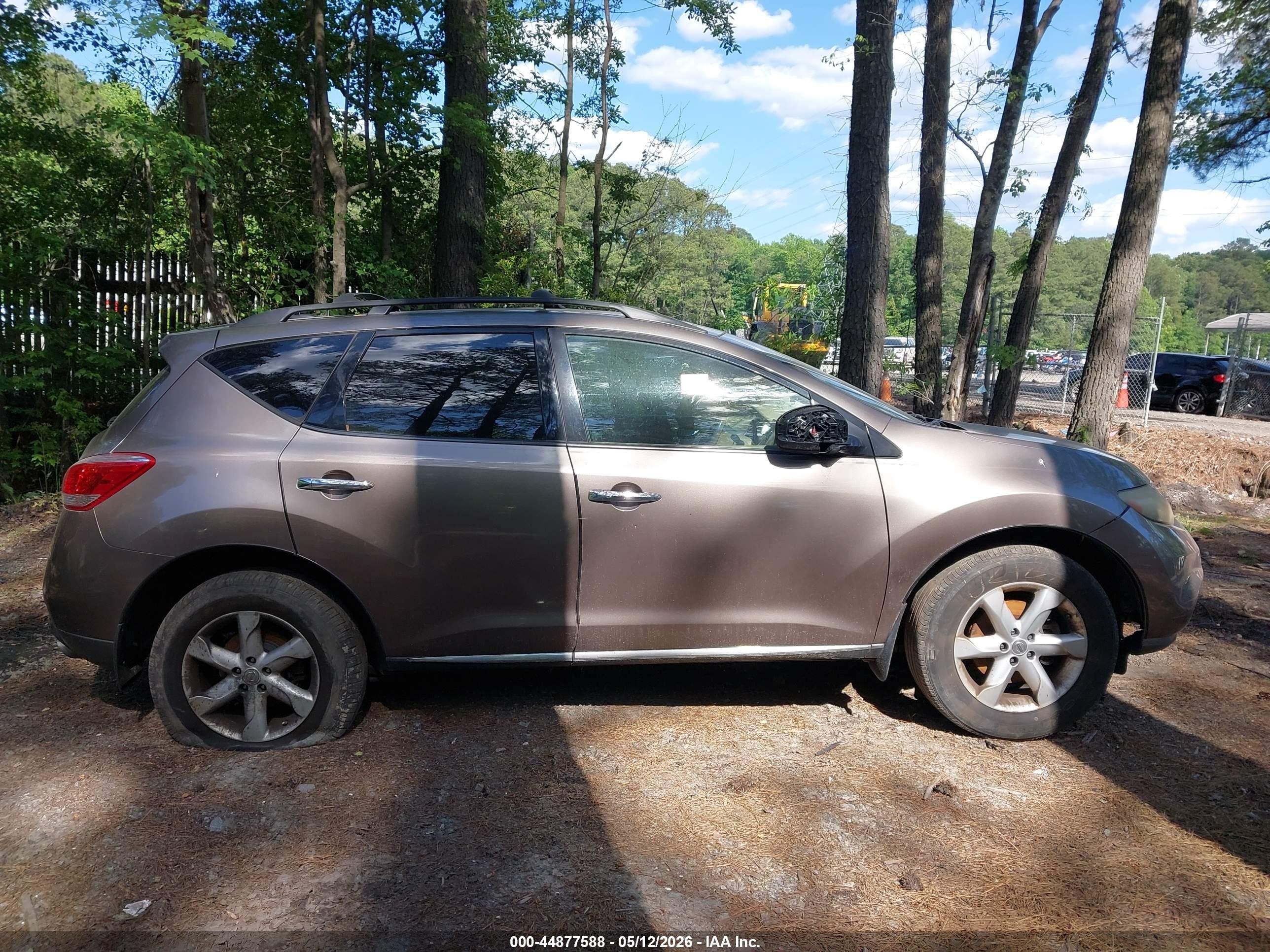 2012 Nissan Murano Sl Gray vin: JN8AZ1MW7CW206128