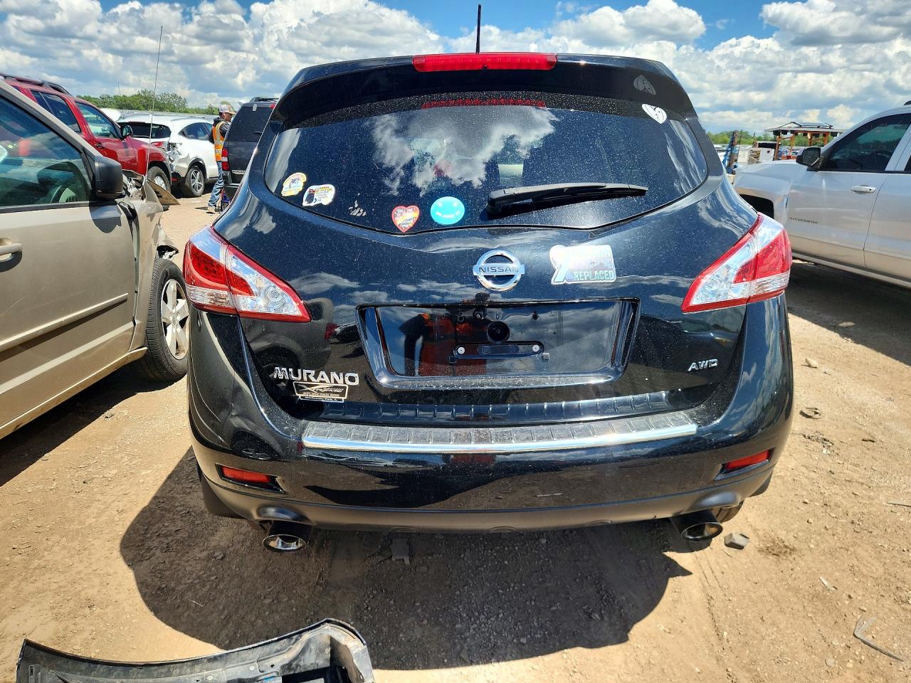 2012 Nissan Murano S Black vin: JN8AZ1MW7CW215685