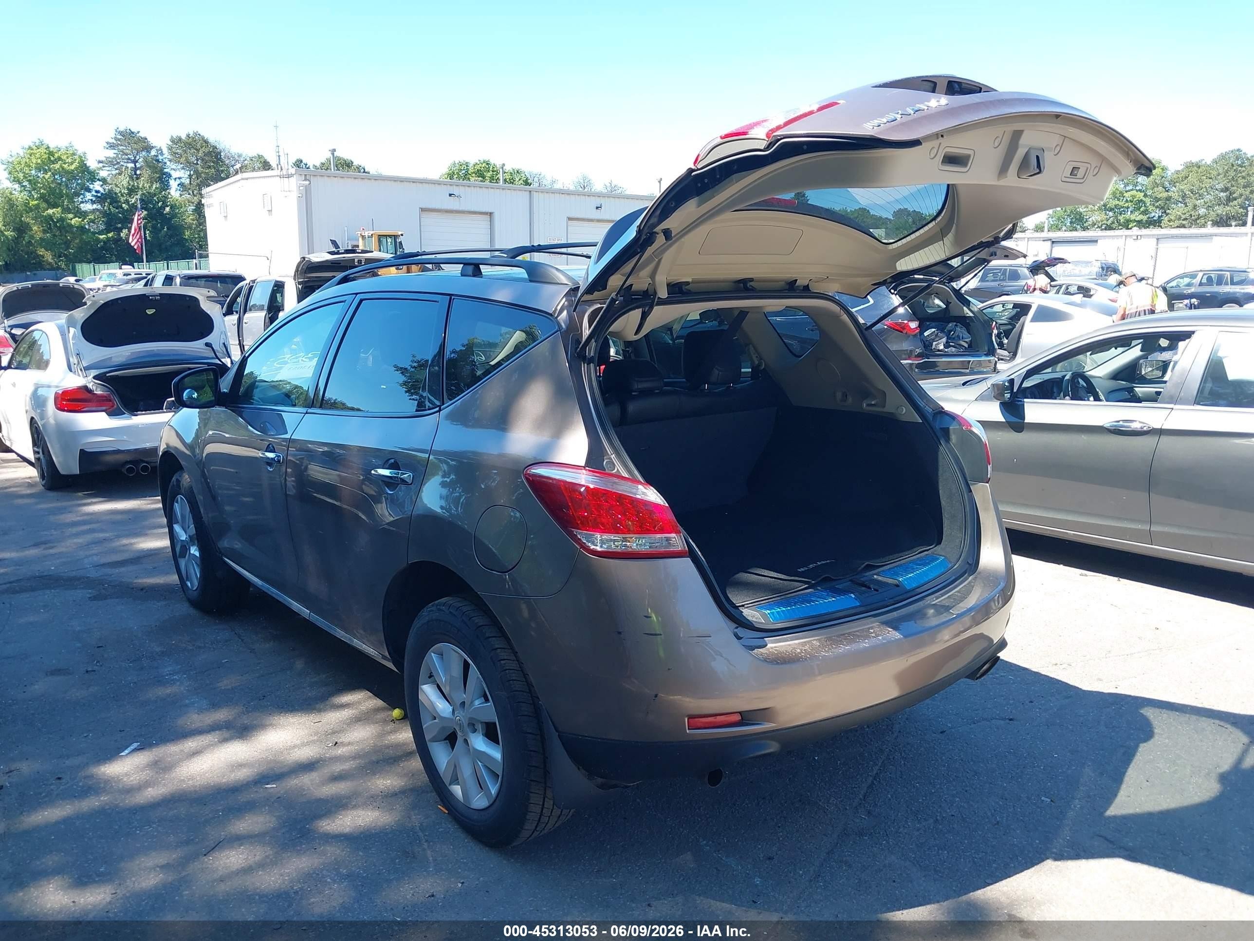 2012 Nissan Murano Sl Brown vin: JN8AZ1MW7CW222202