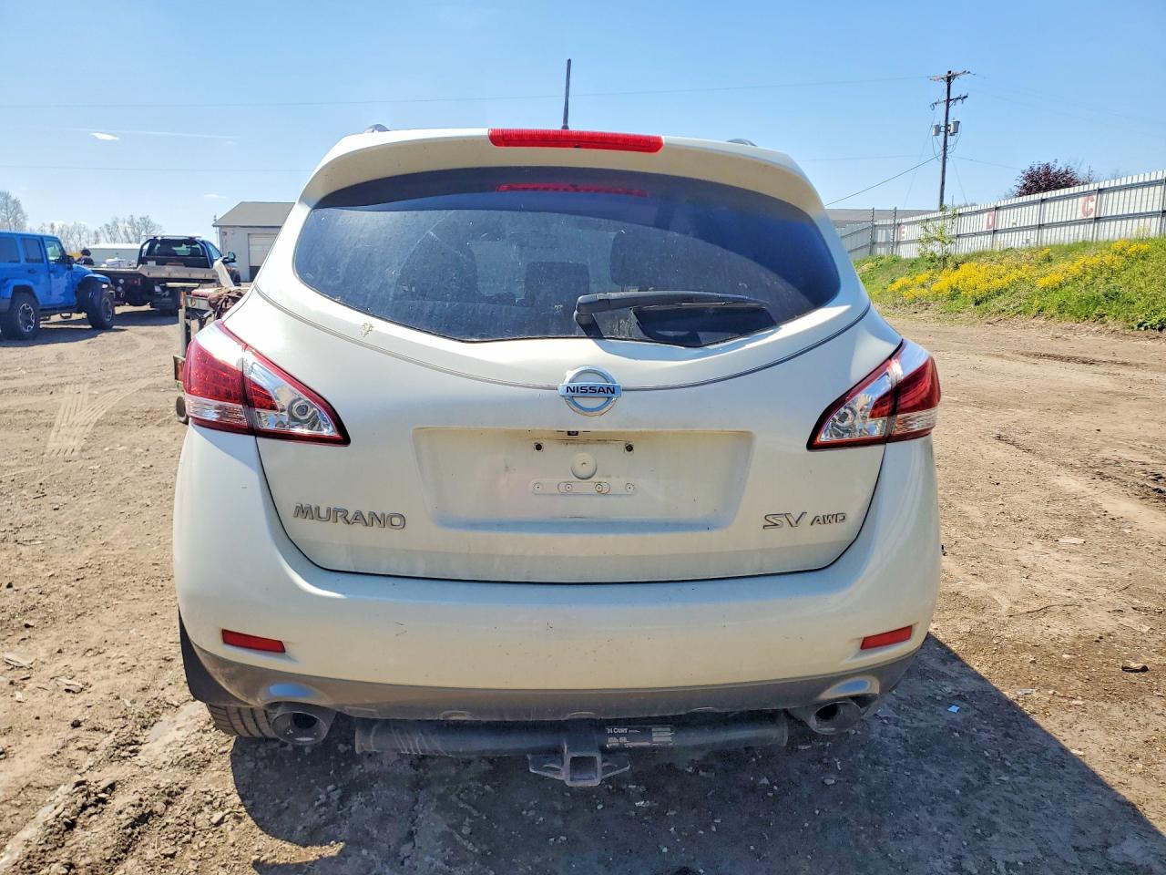 2012 Nissan Murano S White vin: JN8AZ1MW7CW229747