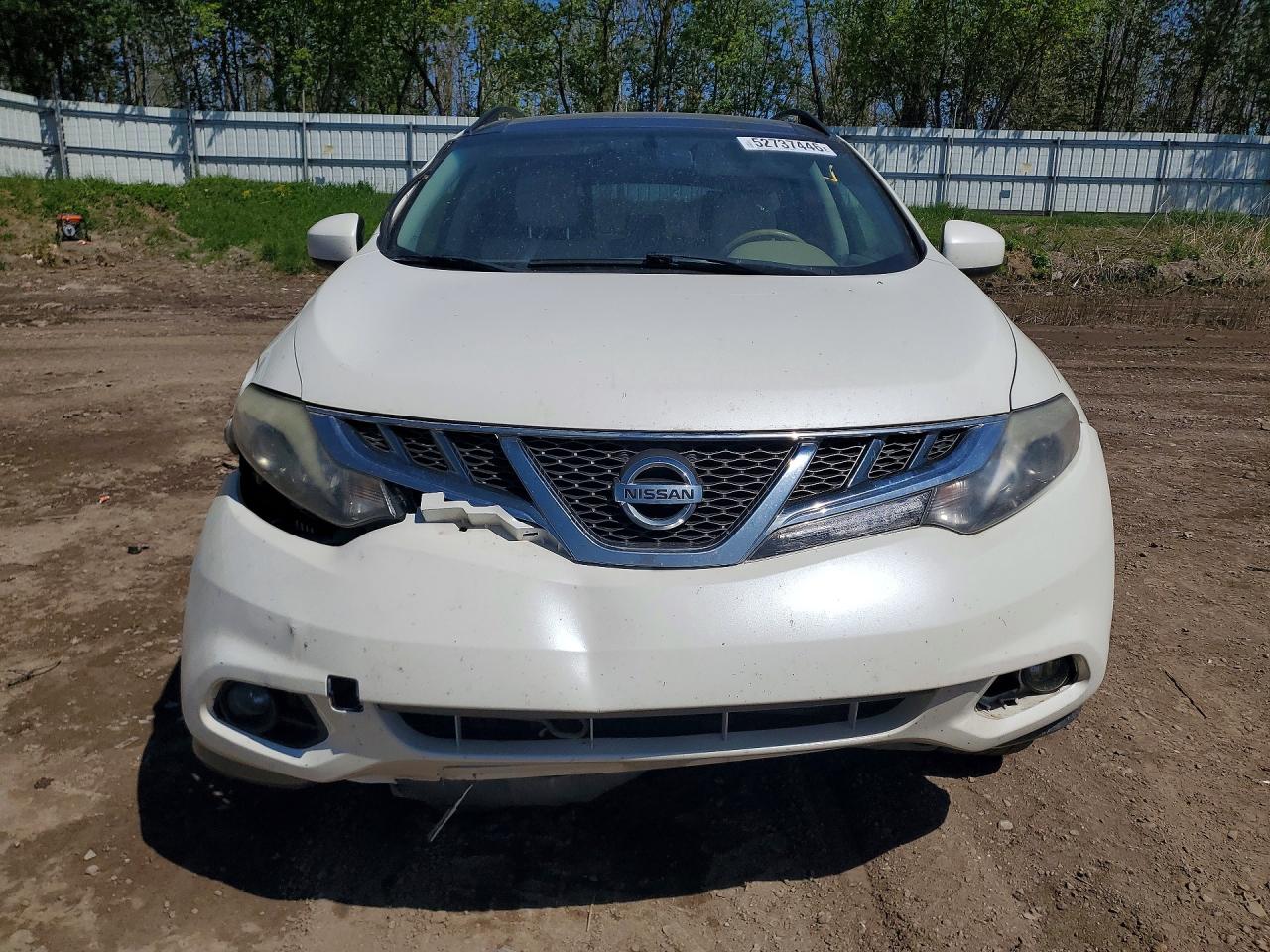 2012 Nissan Murano S White vin: JN8AZ1MW7CW229747